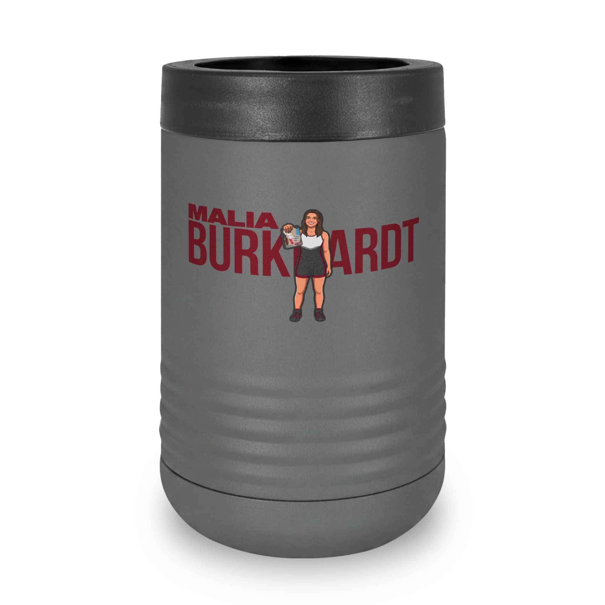 Stainless Can Cooler — character_player_name in Grey