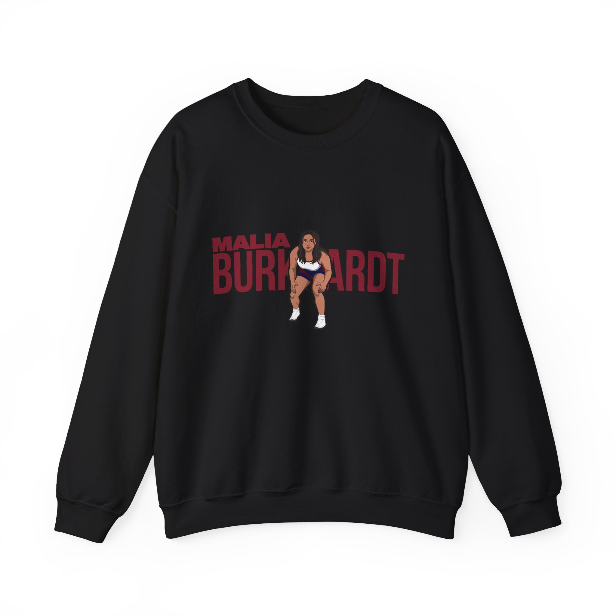 Crewneck Sweatshirt — character_player_name in Black