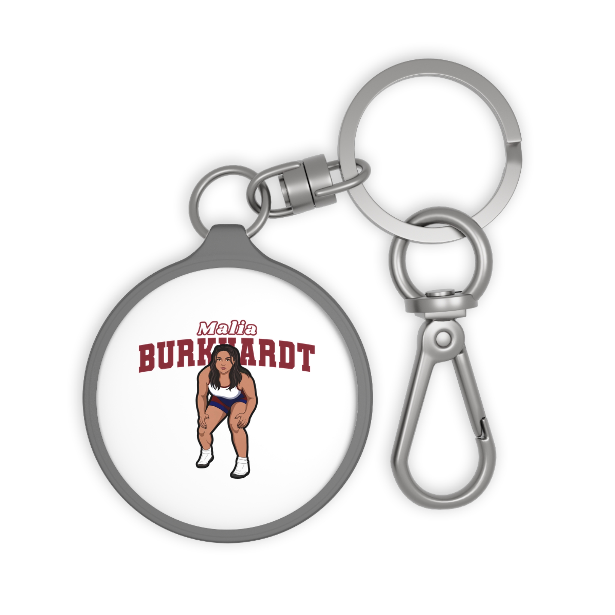 Keychain — character_name_arch in Grey