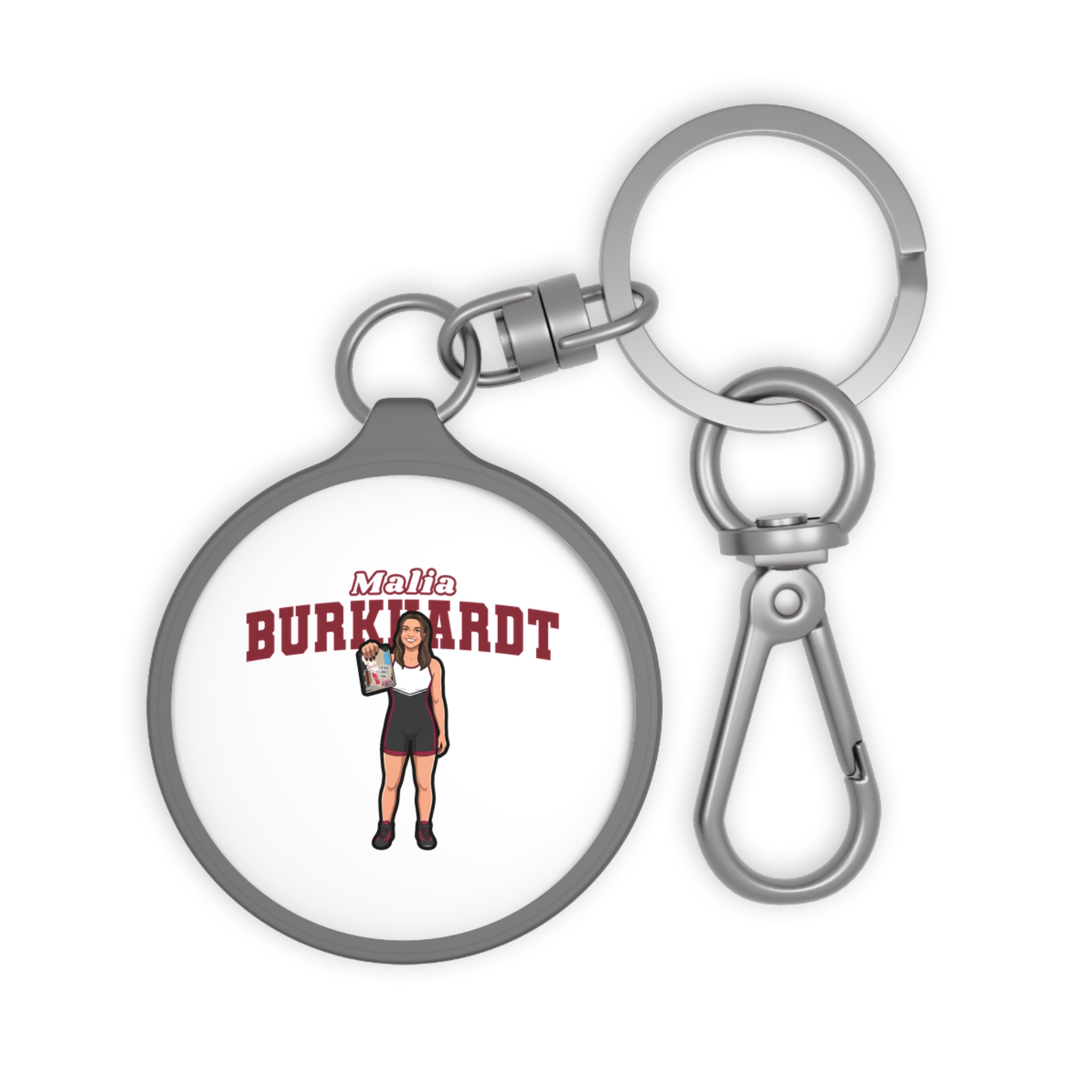 Keychain — character_name_arch in Grey
