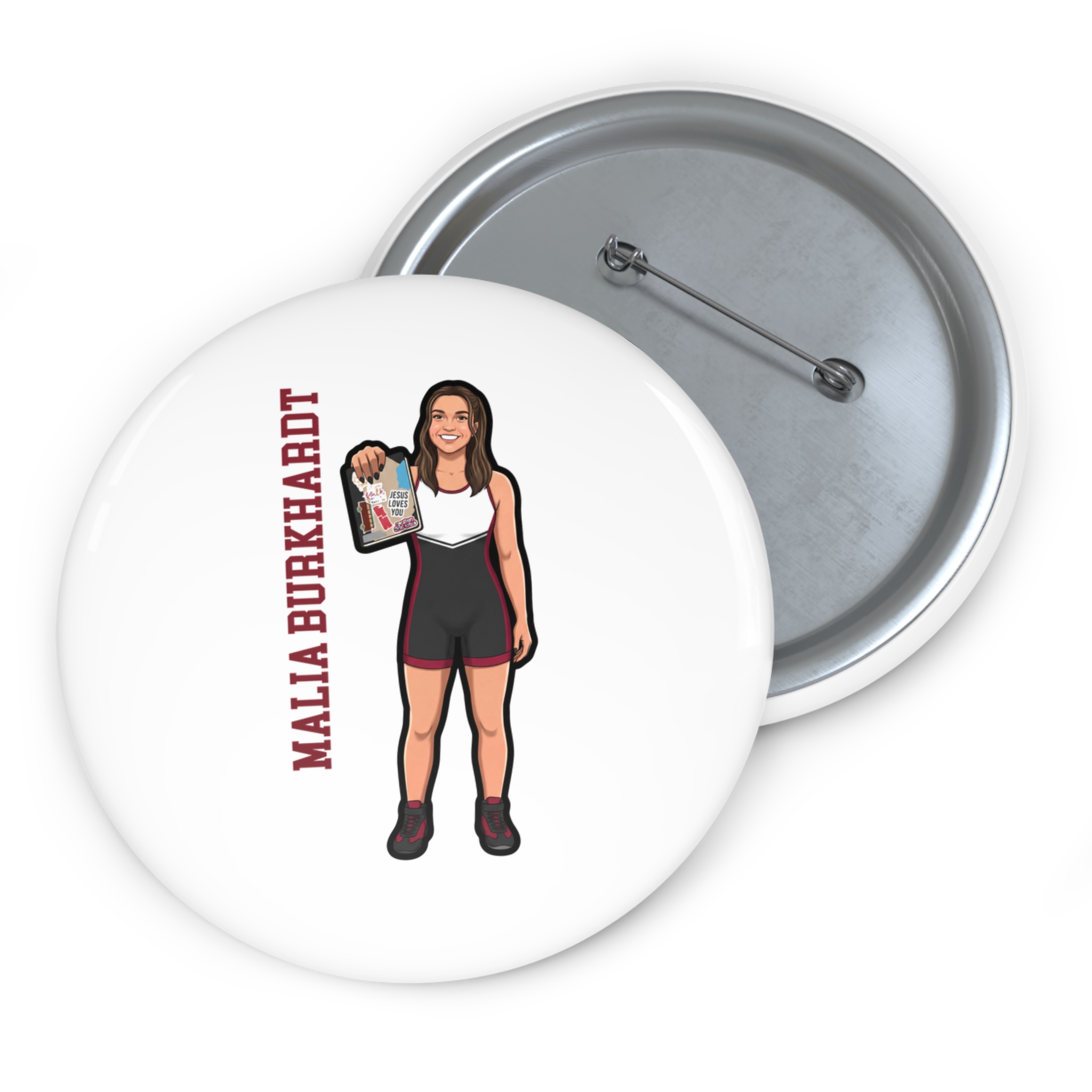 Game Day Pin — character_name_vertical in Classic