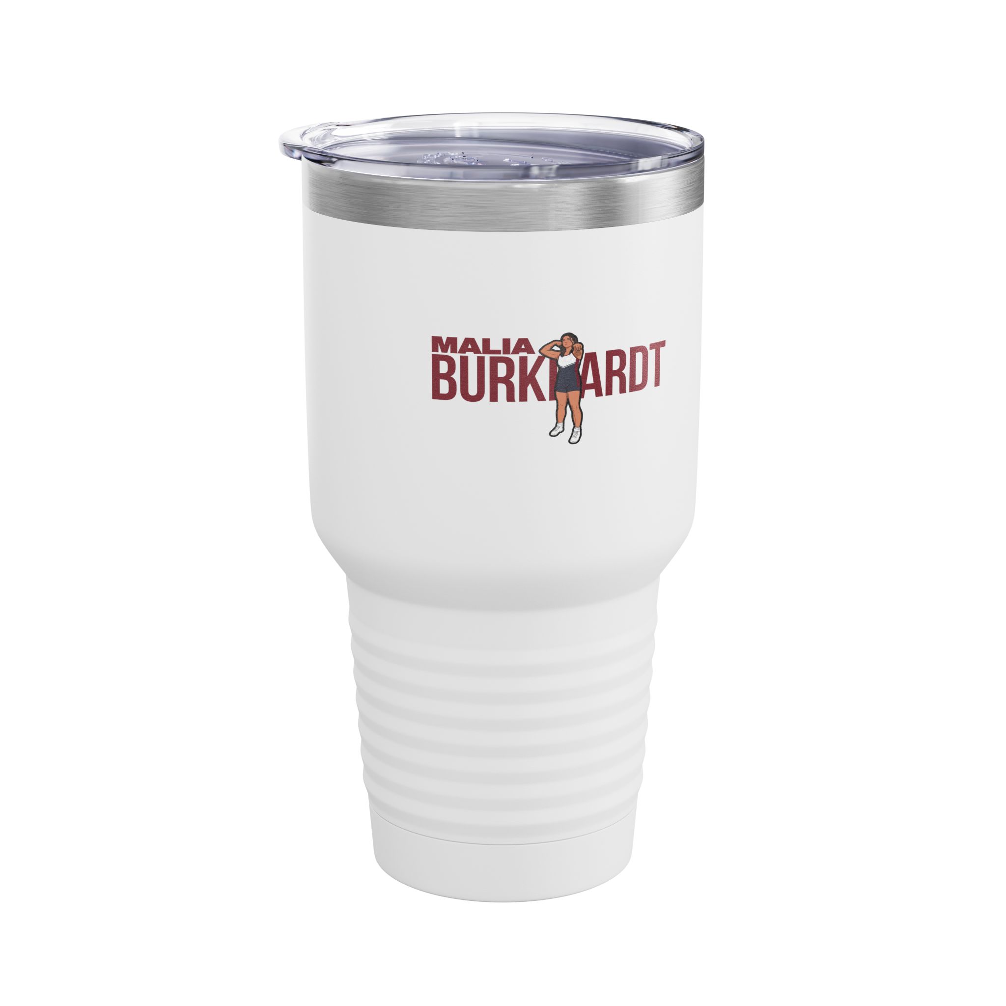 30oz Tumbler — character_player_name in White