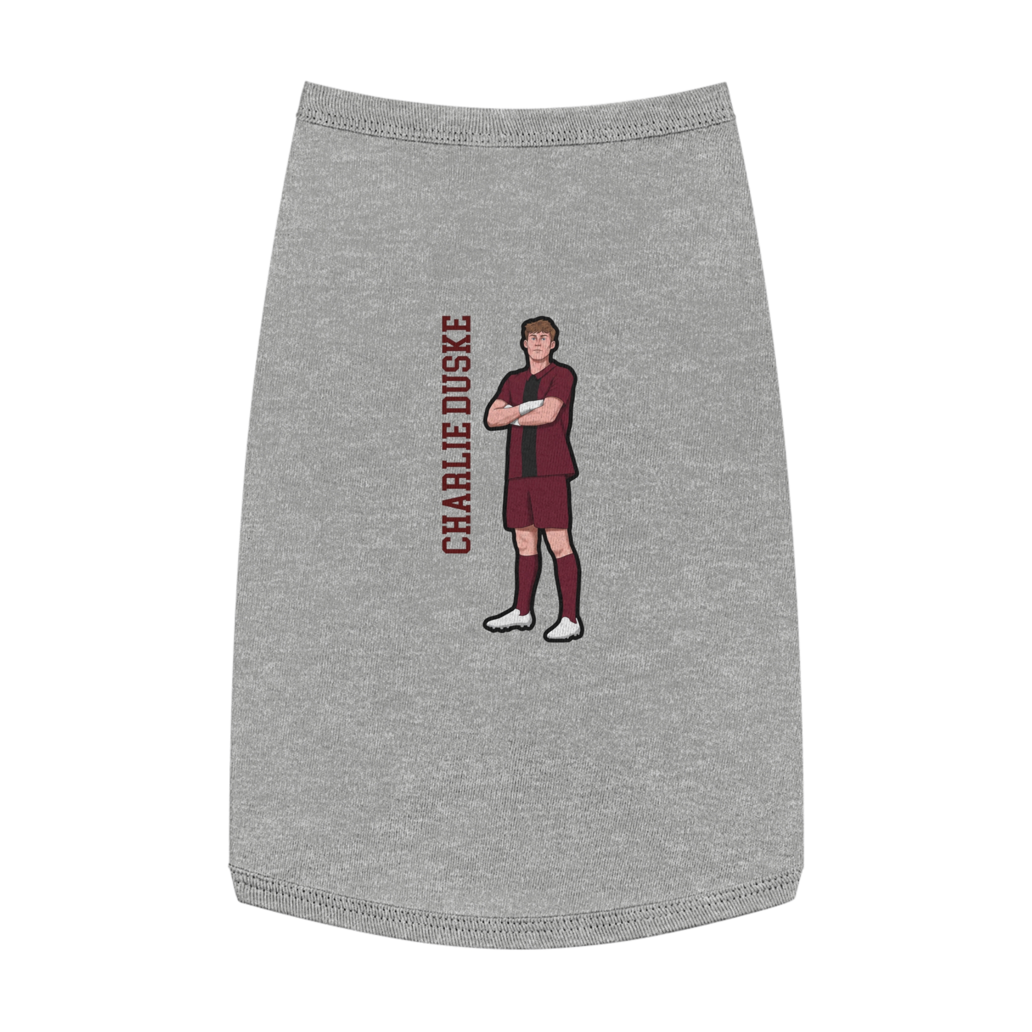 Pet Tank Top — character_name_vertical in White