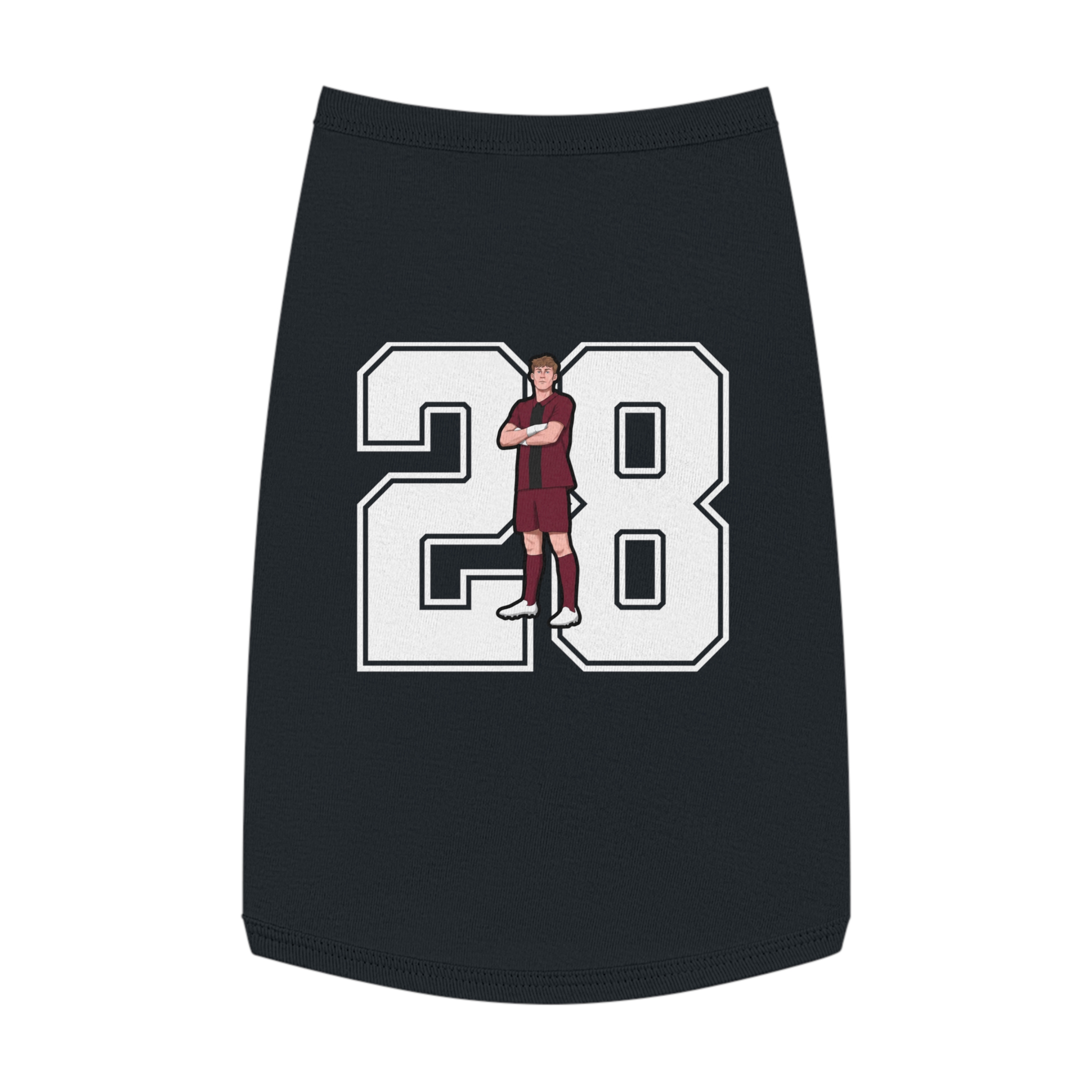 Pet Tank Top — character_number in Black