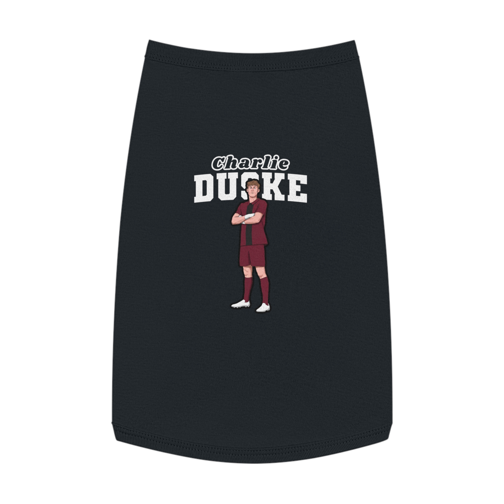 Pet Tank Top — character_name_arch in Black