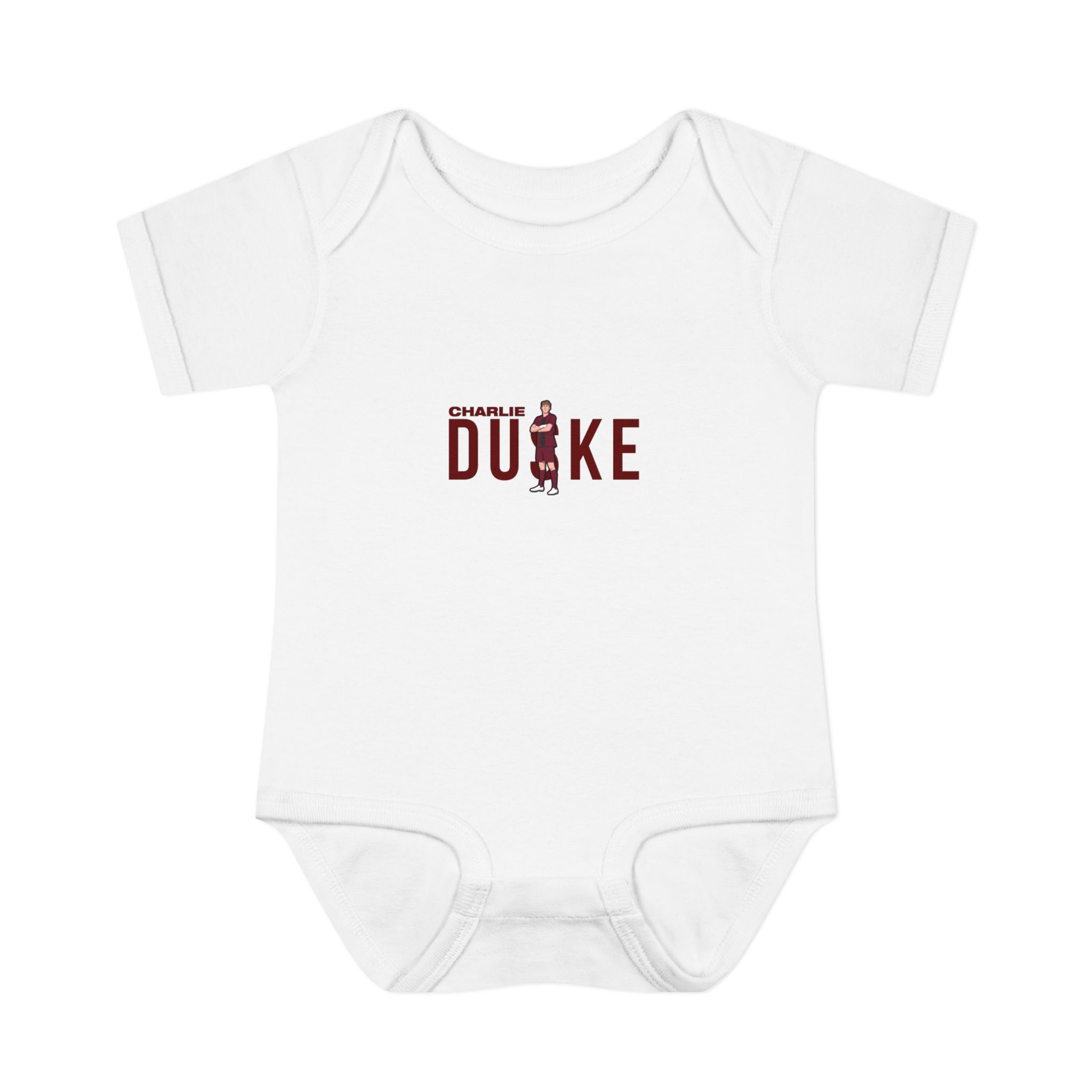 Baby Onesie — character_player_name in White