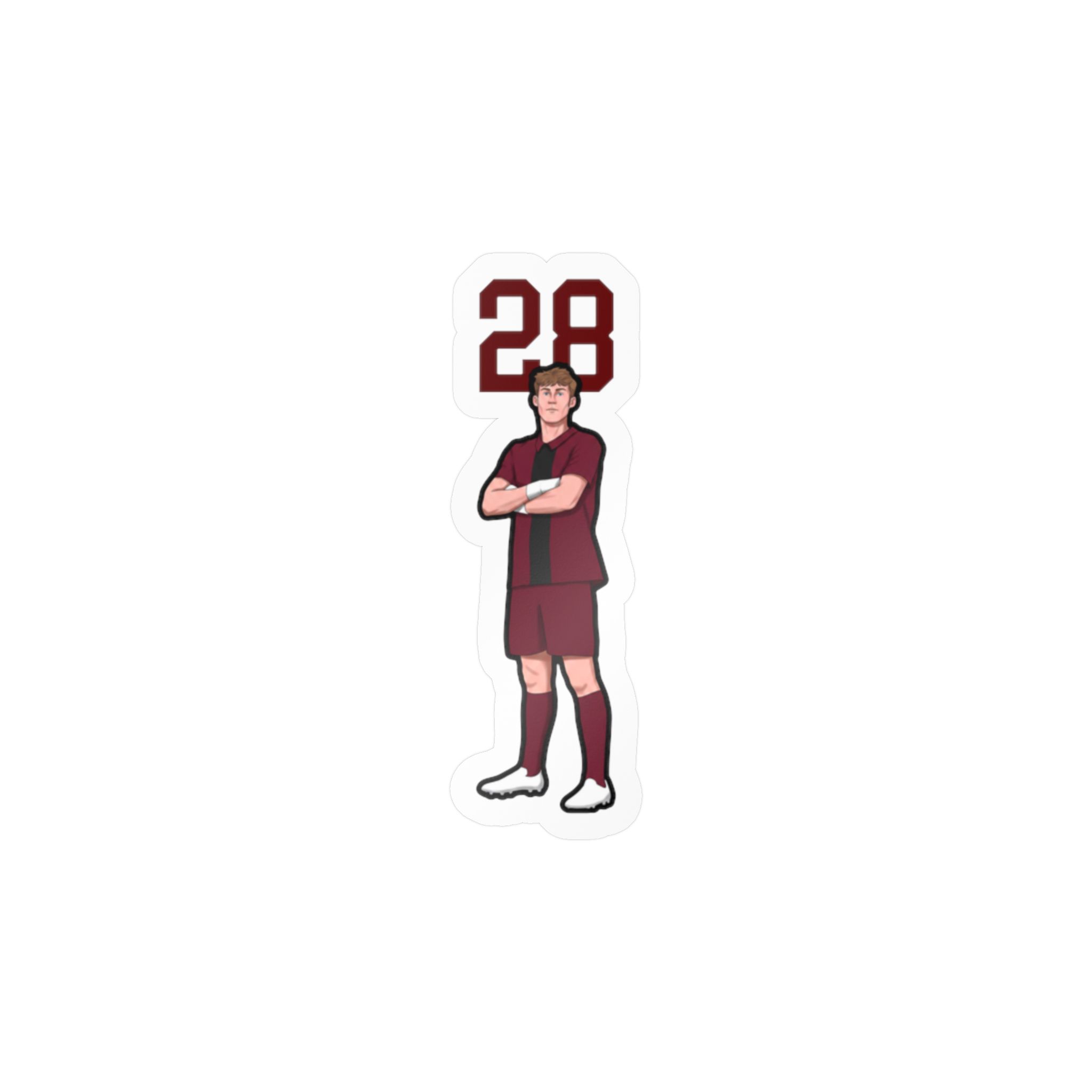Vinyl Sticker — character_number_top in Classic