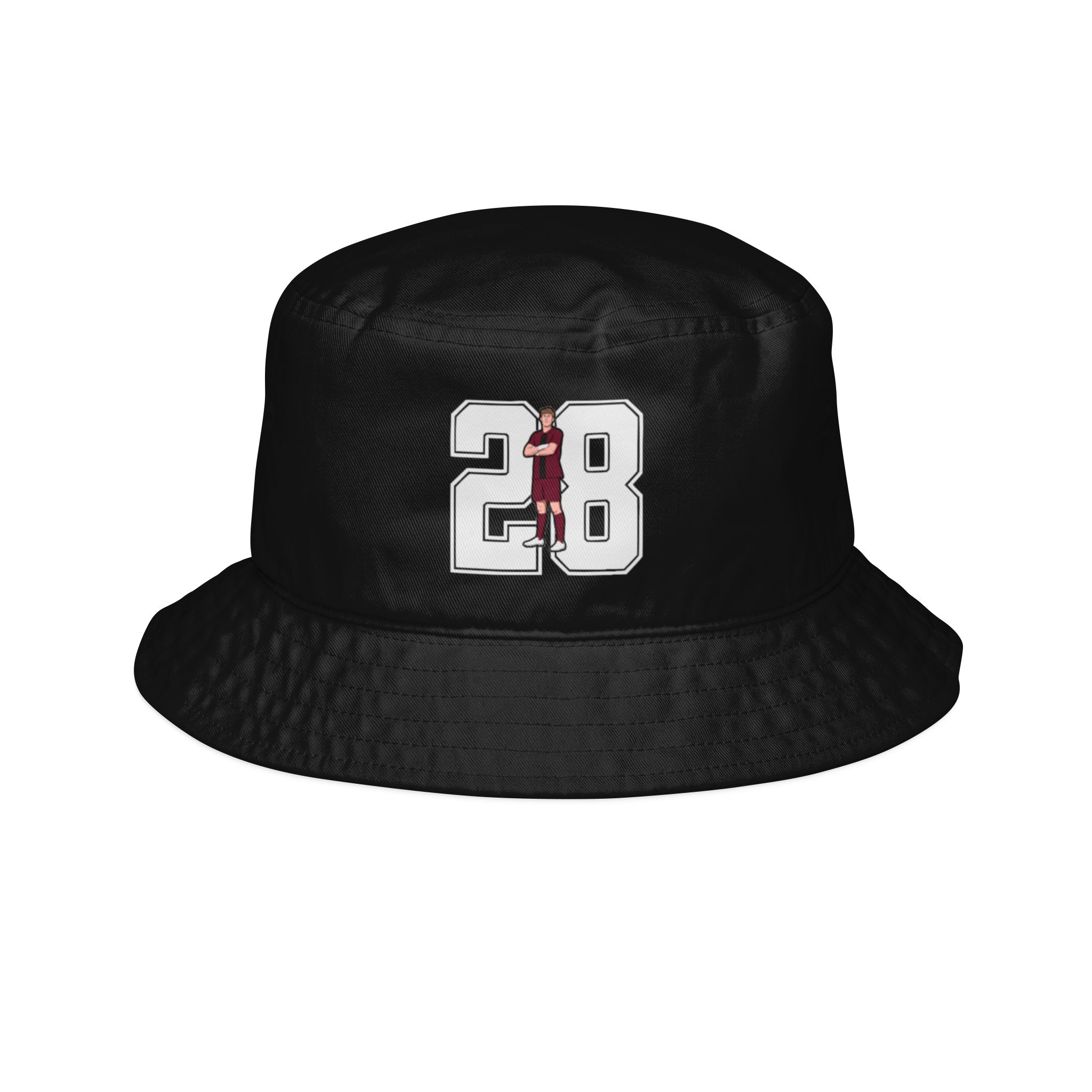 Bucket Hat — character_number in Black