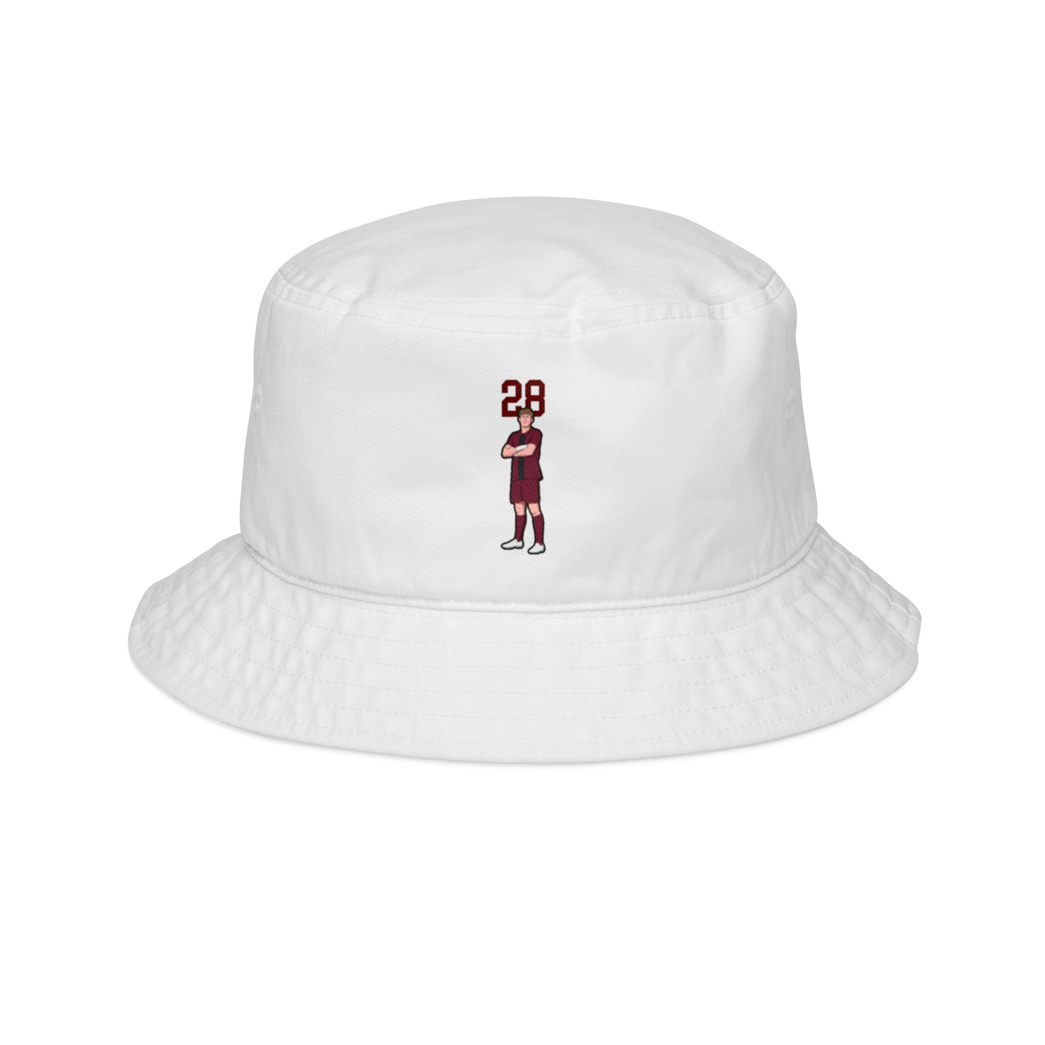 Bucket Hat — character_number_top in White