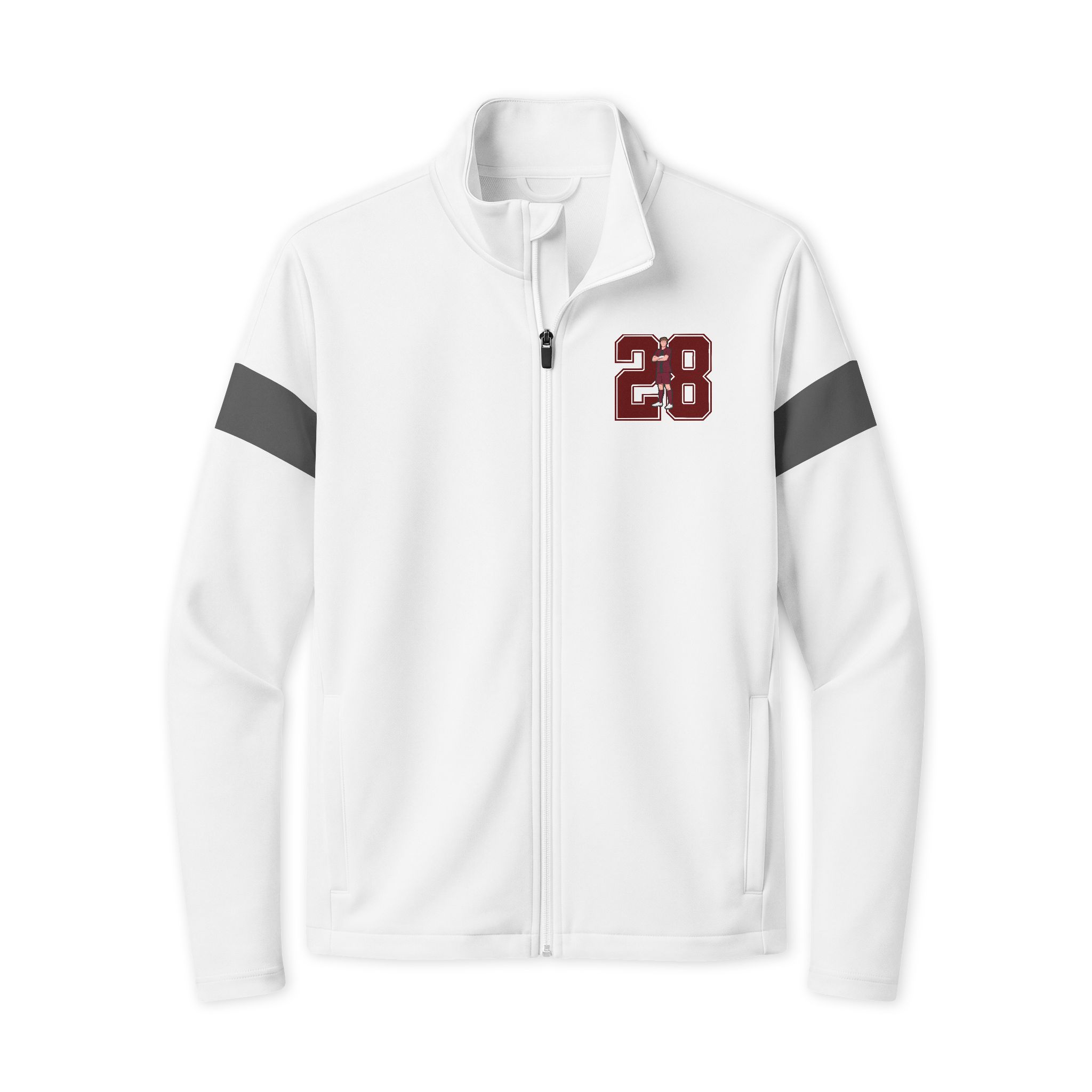 Travel Full-Zip Jacket — character_number in White/ Iron Grey