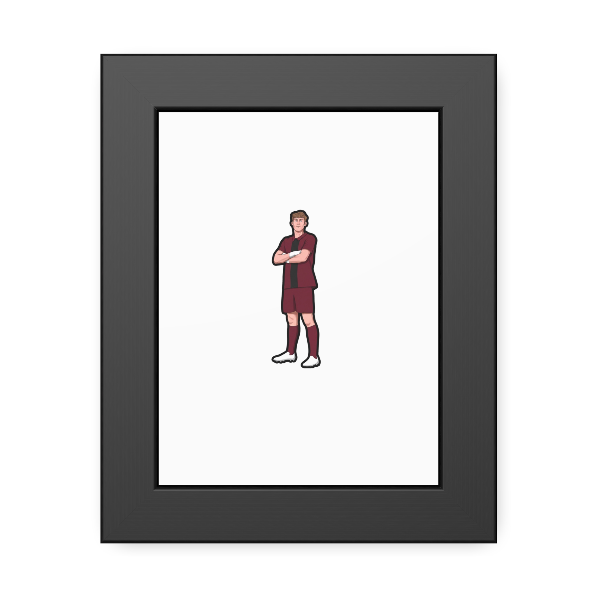 Framed Poster — character_number in Black