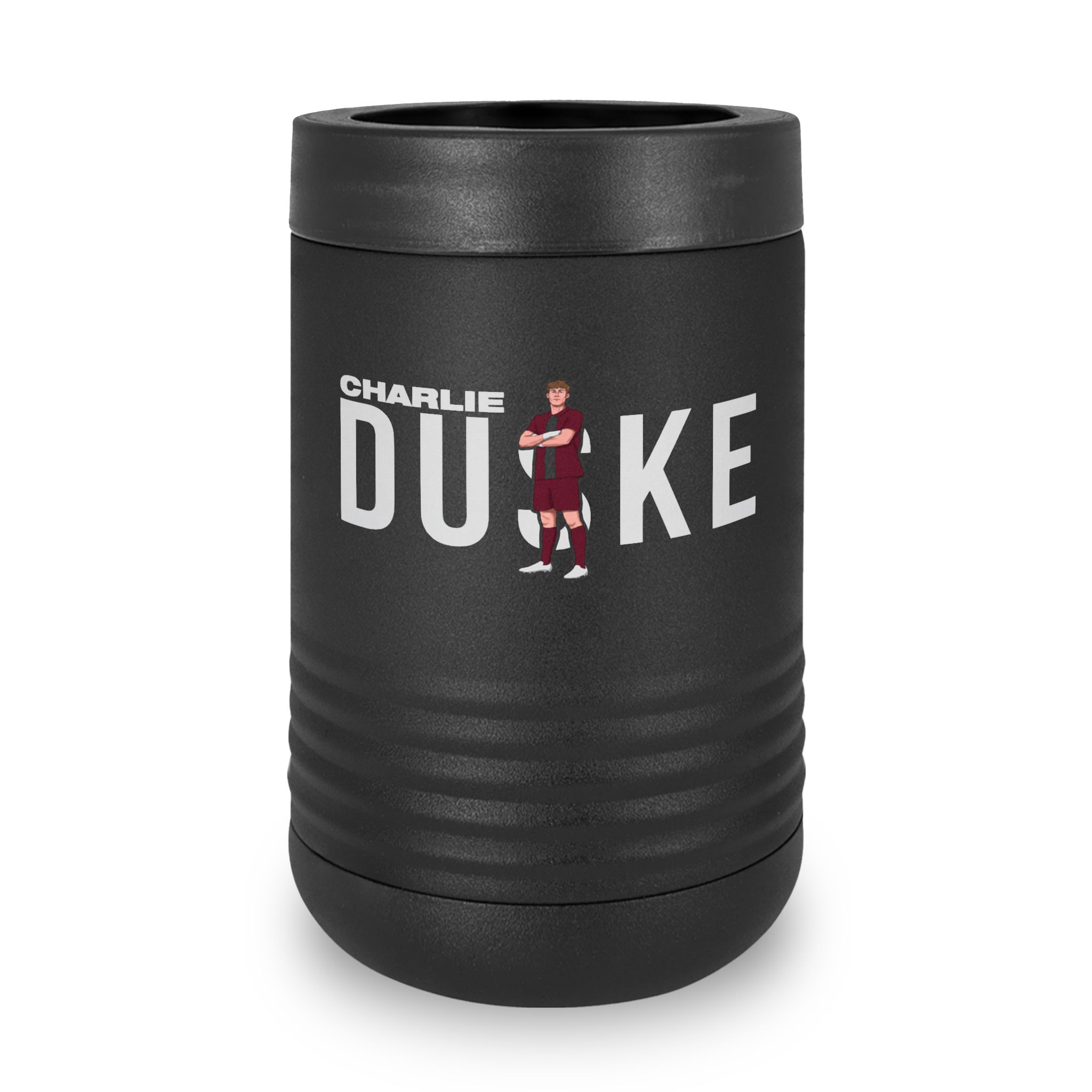 Stainless Can Cooler — character_player_name in Black