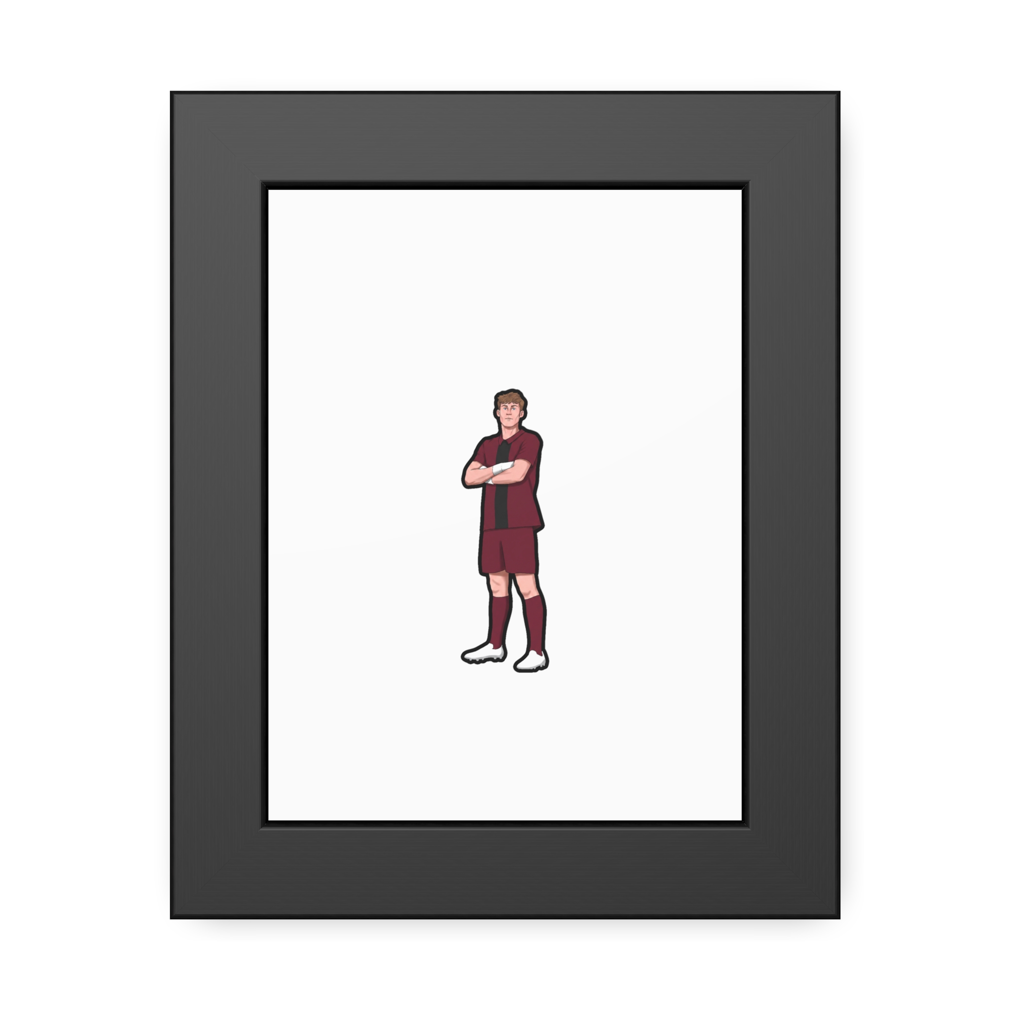 Framed Poster — character_name_arch in Black
