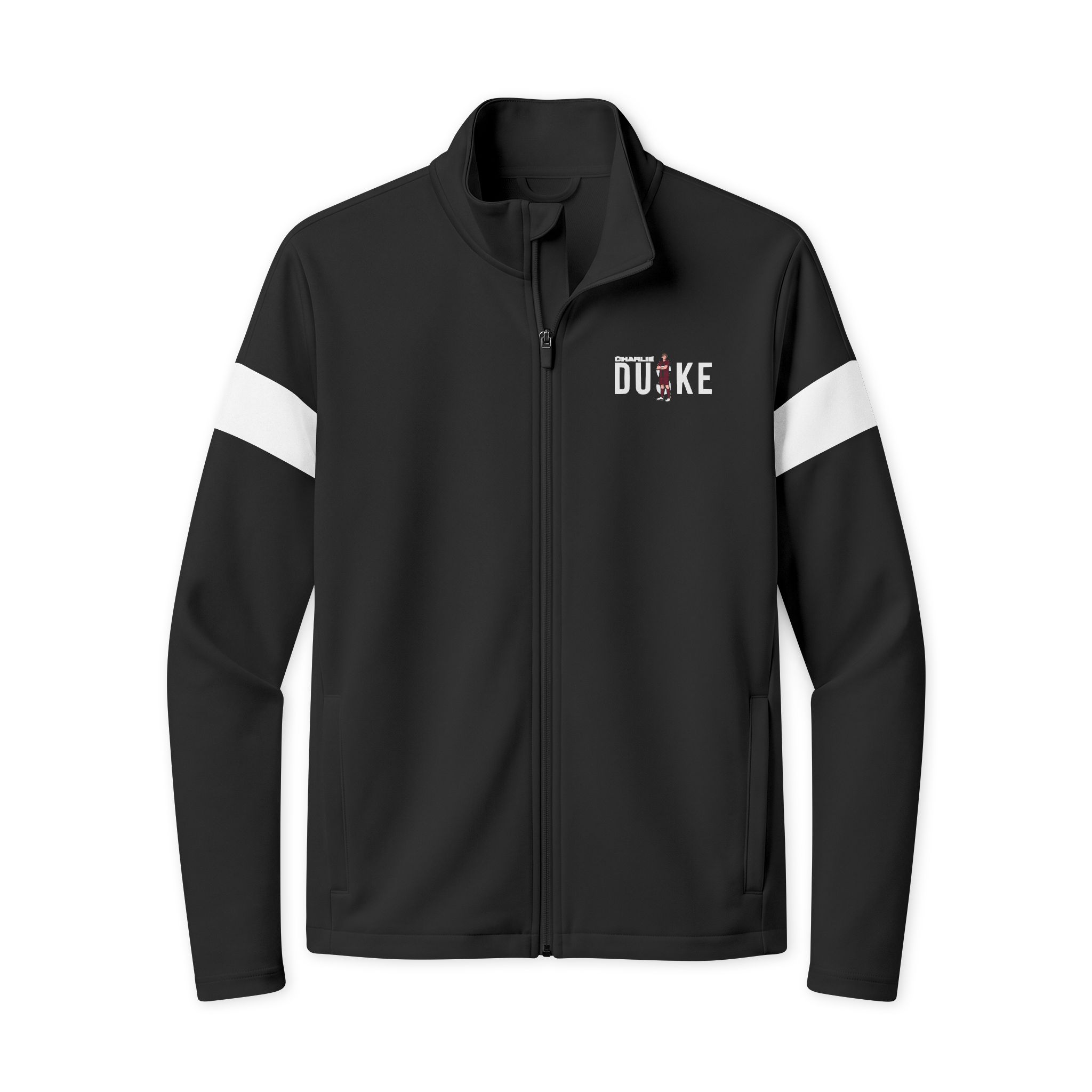 Travel Full-Zip Jacket — character_player_name in Black/ White