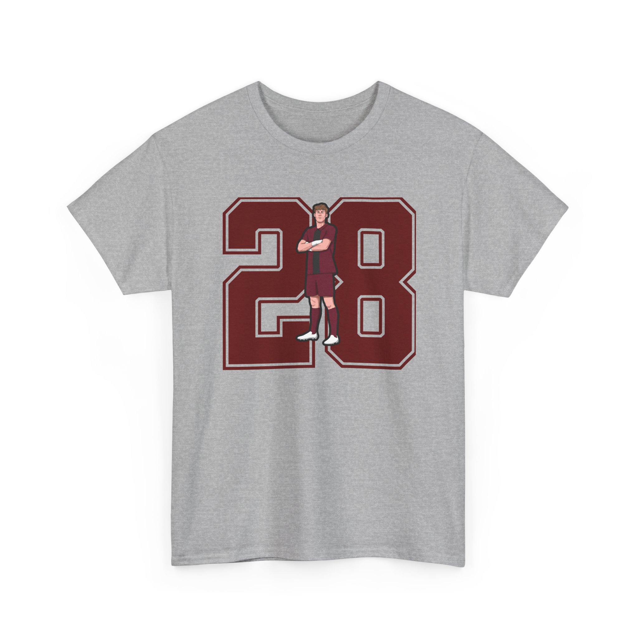 Tee — character_number in Grey