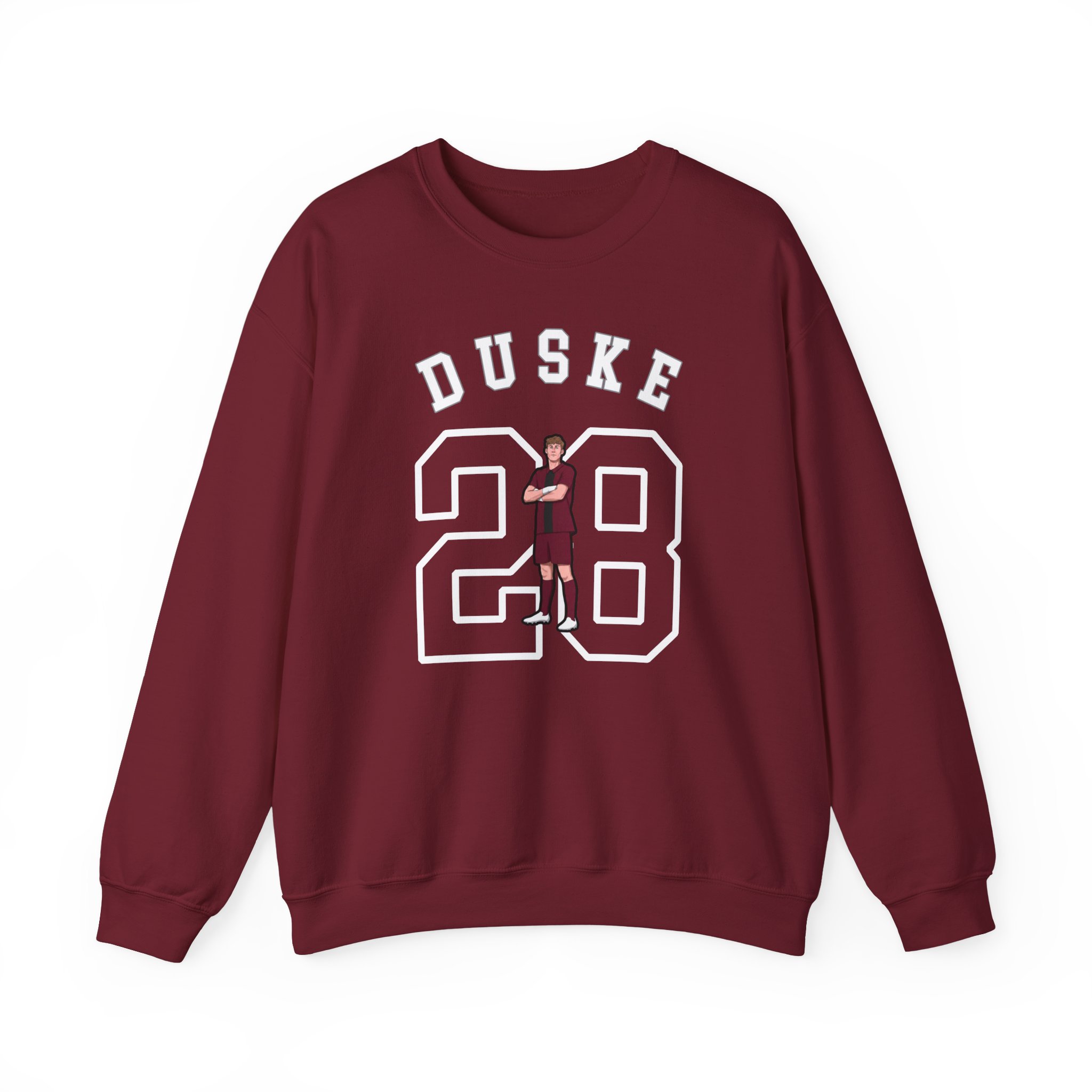 Crewneck Sweatshirt — character_shirsey_arch in Garnet