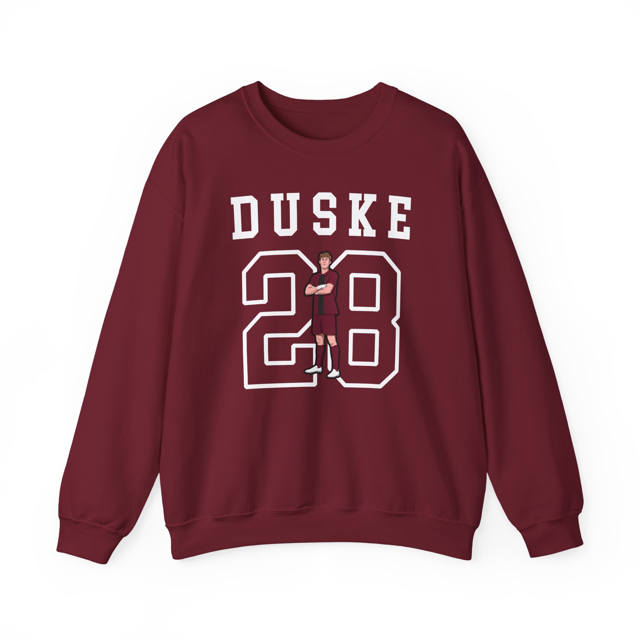 Crewneck Sweatshirt — character_shirsey in Garnet