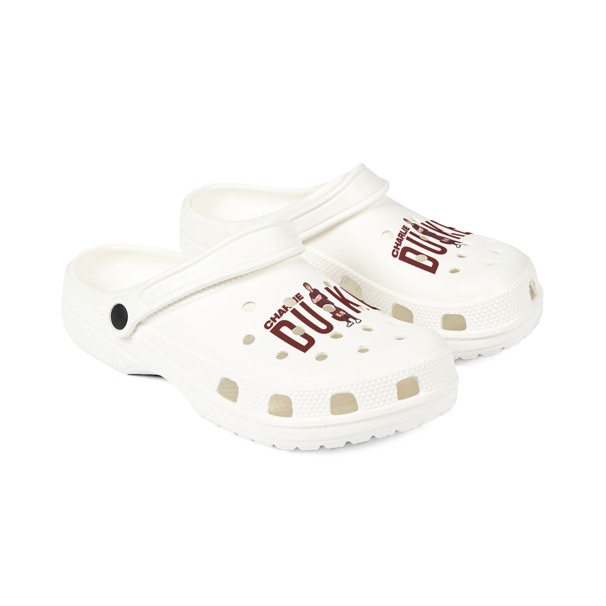 Rubber Clogs — character_player_name in White