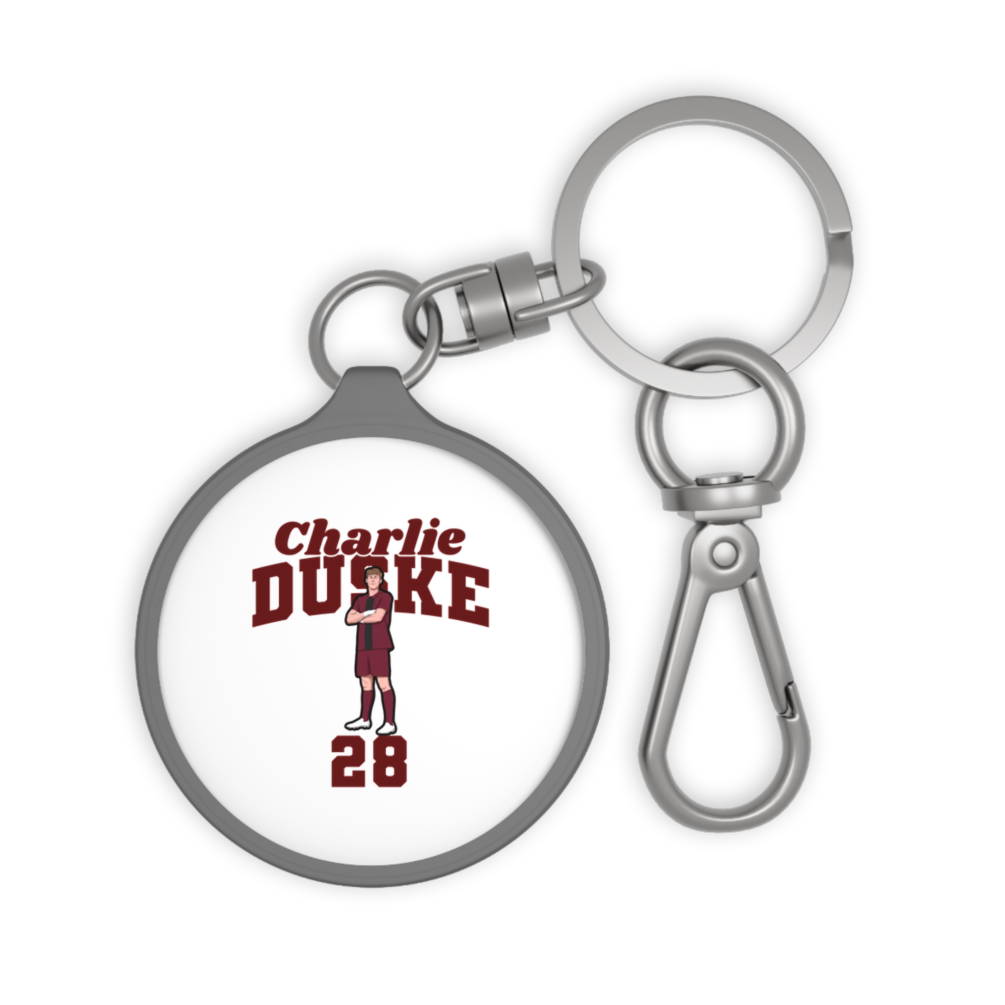 Keychain — character_signature_arch in Grey