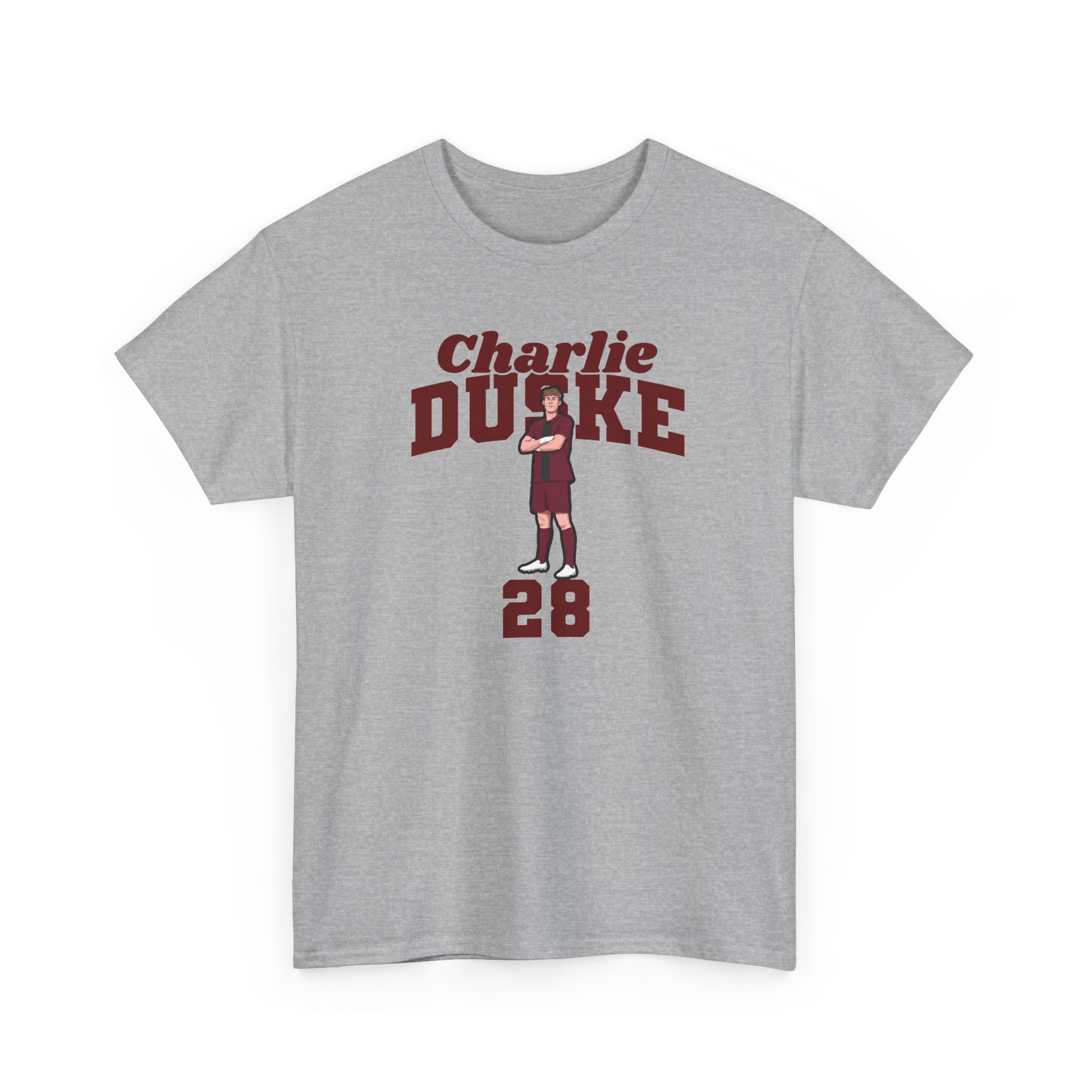 Tee — character_signature_arch in Grey