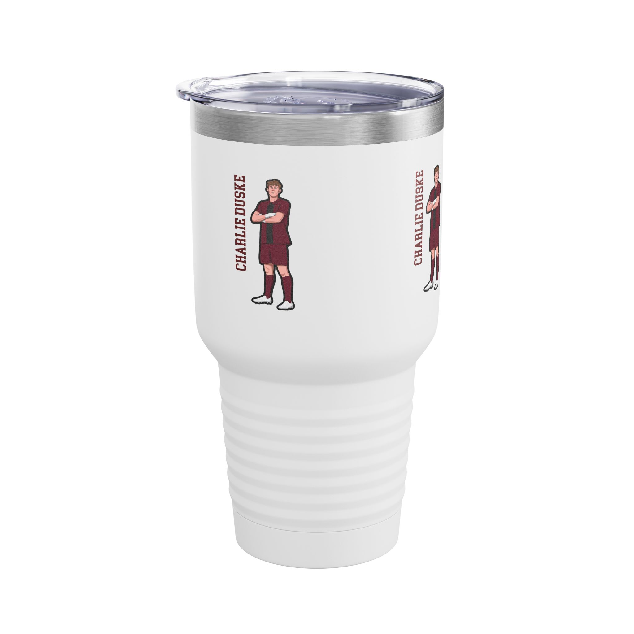 30oz Tumbler — character_name_vertical in White