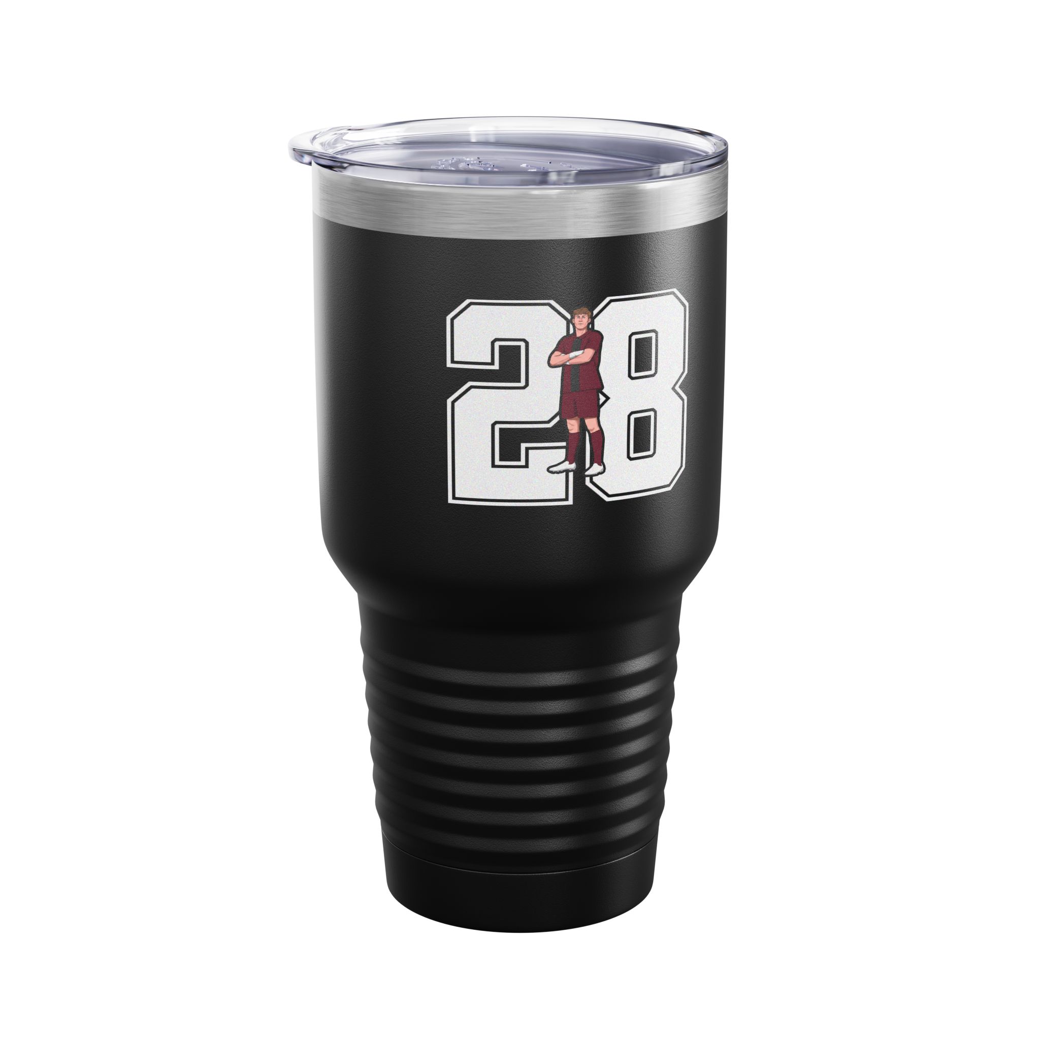30oz Tumbler — character_number in Black