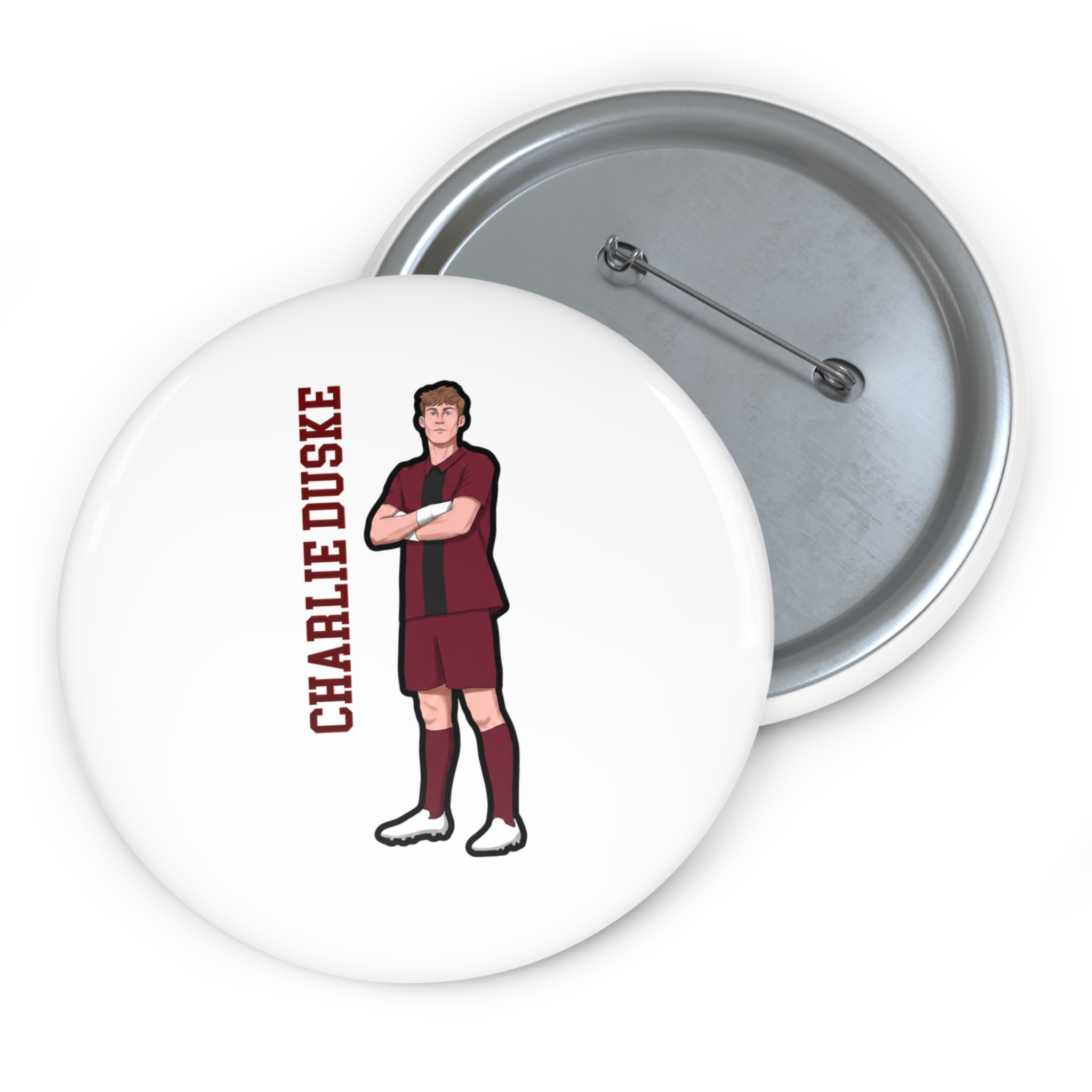 Game Day Pin — character_name_vertical in Classic