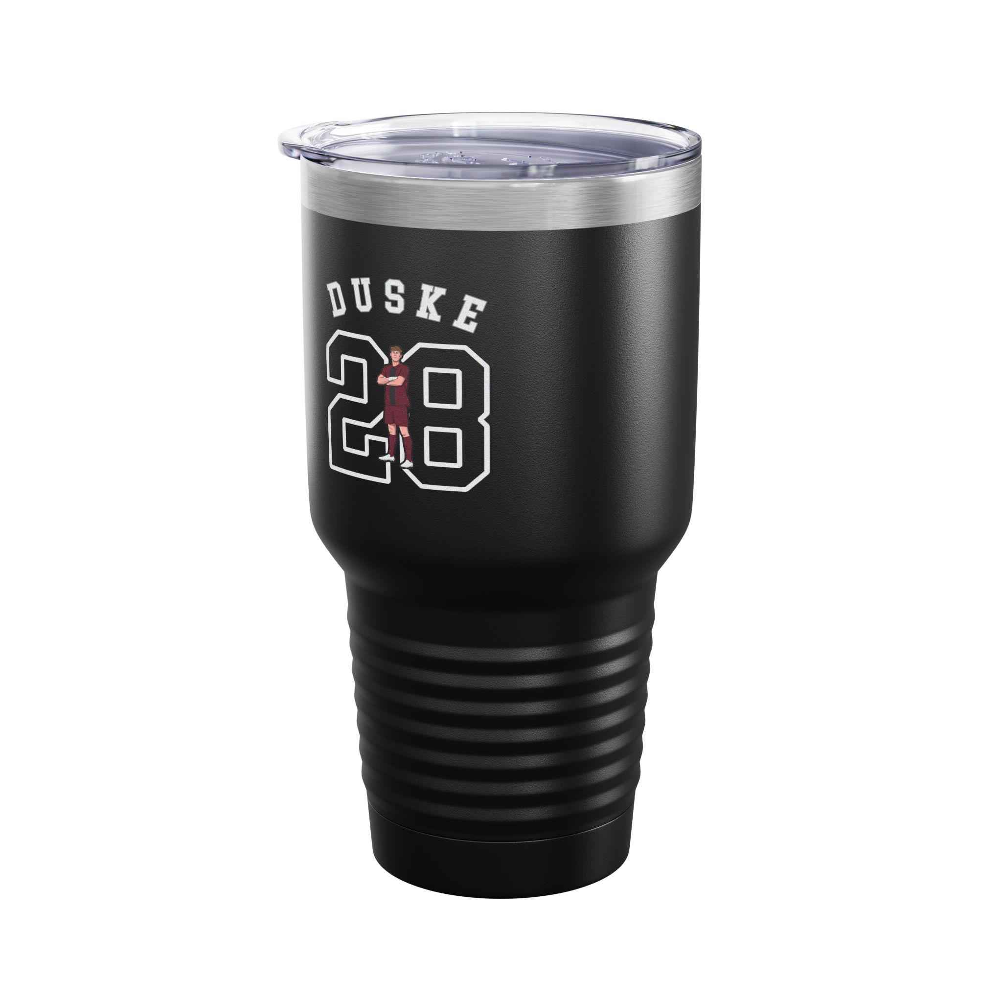 30oz Tumbler — character_shirsey_arch in Black