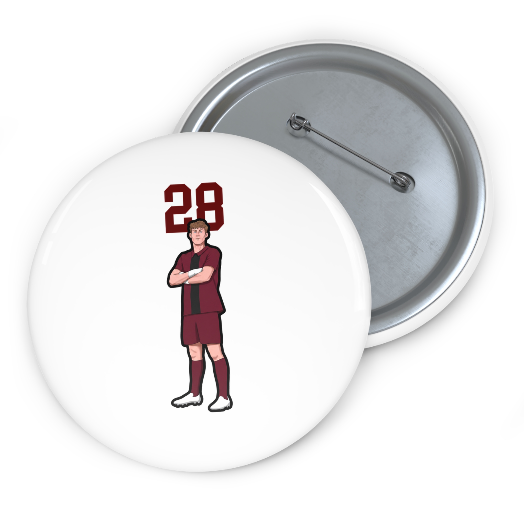 Game Day Pin — character_number_top in Classic