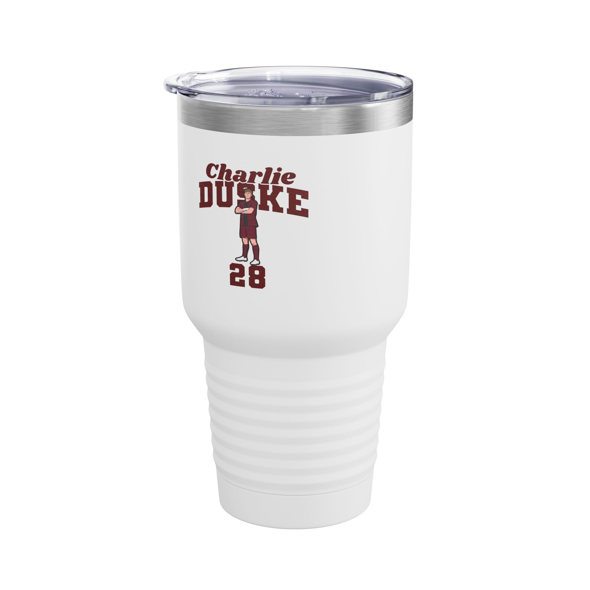 30oz Tumbler — character_signature_arch in White