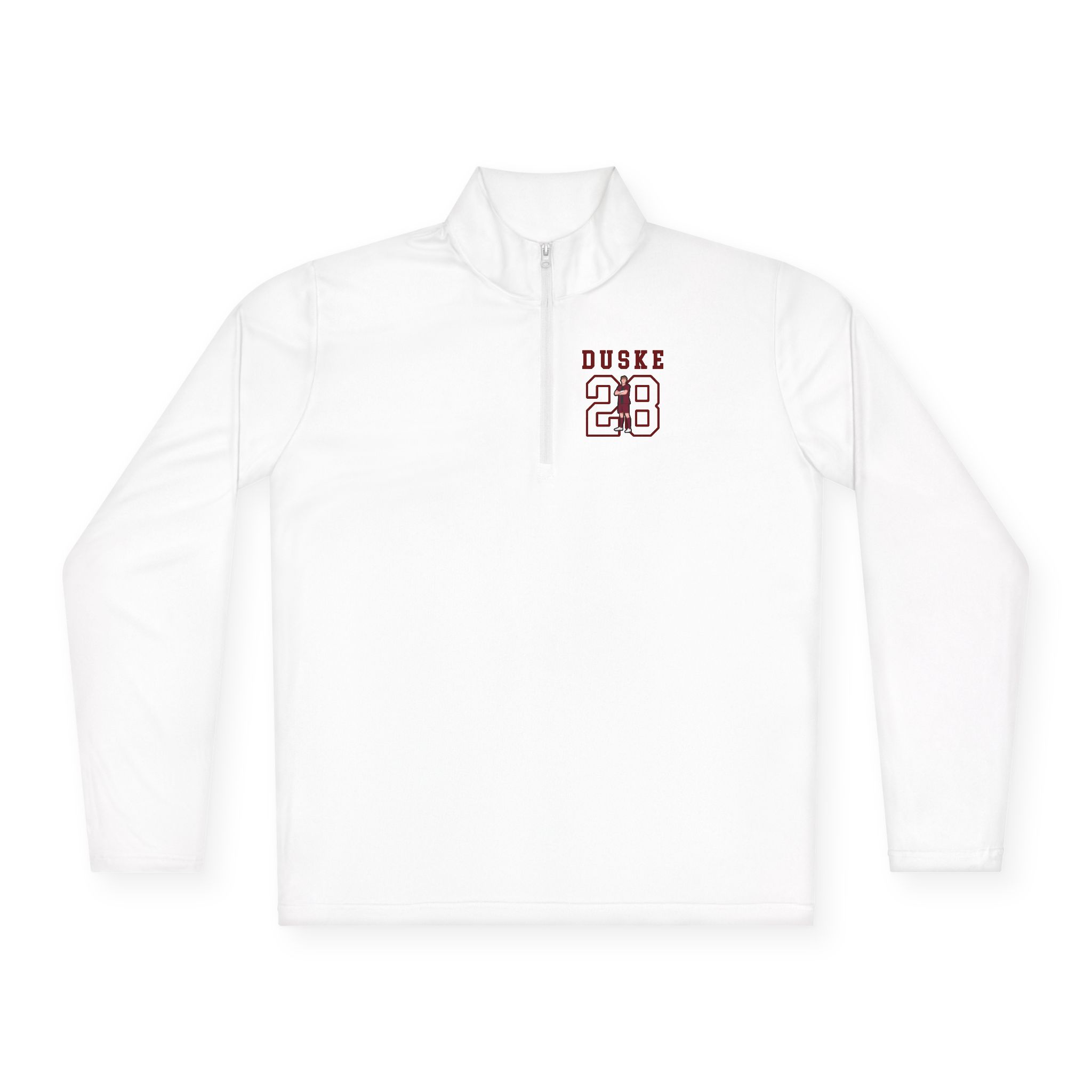 Q-Zip Pullover — character_shirsey in White