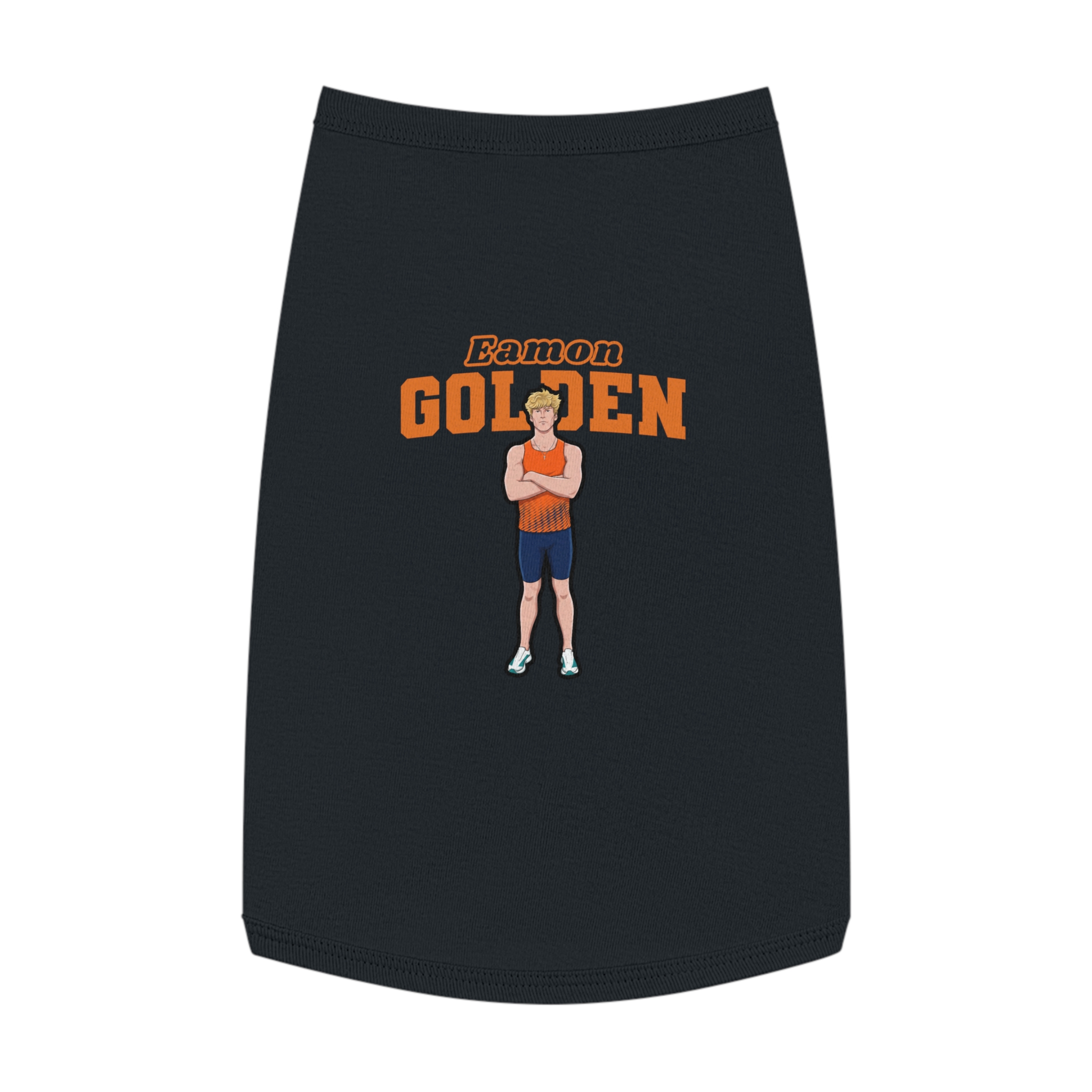 Pet Tank Top — character_name_arch in Black