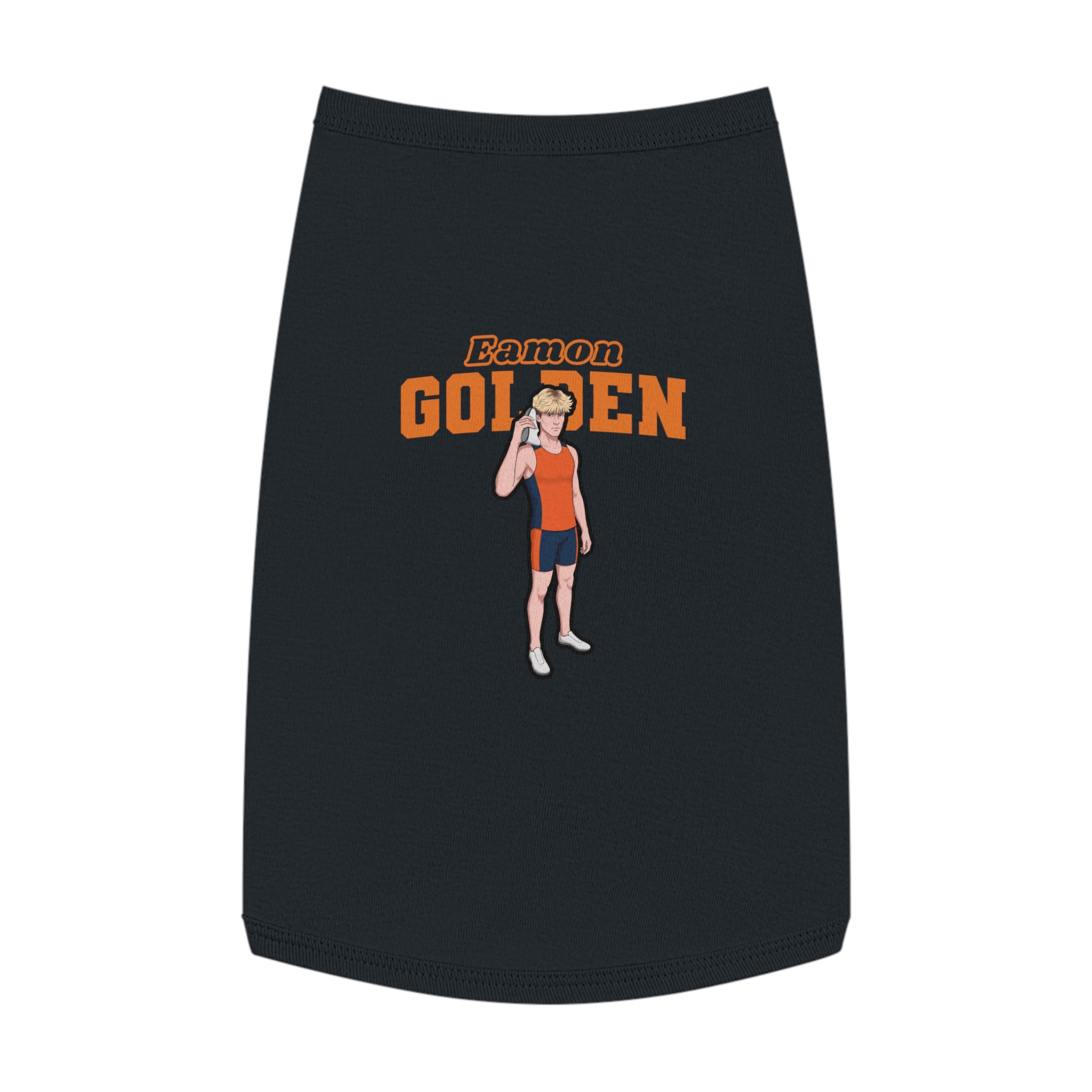 Pet Tank Top — character_name_arch in Black