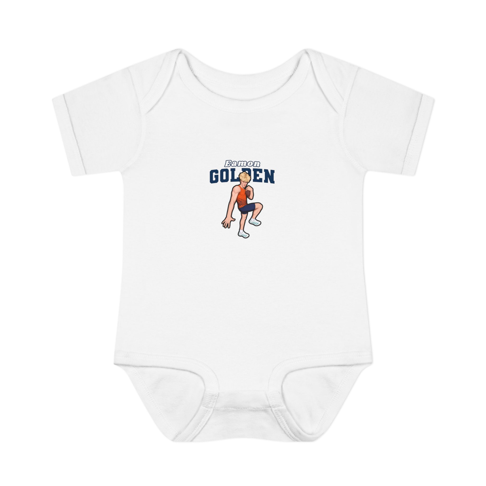 Baby Onesie — character_name_arch in White