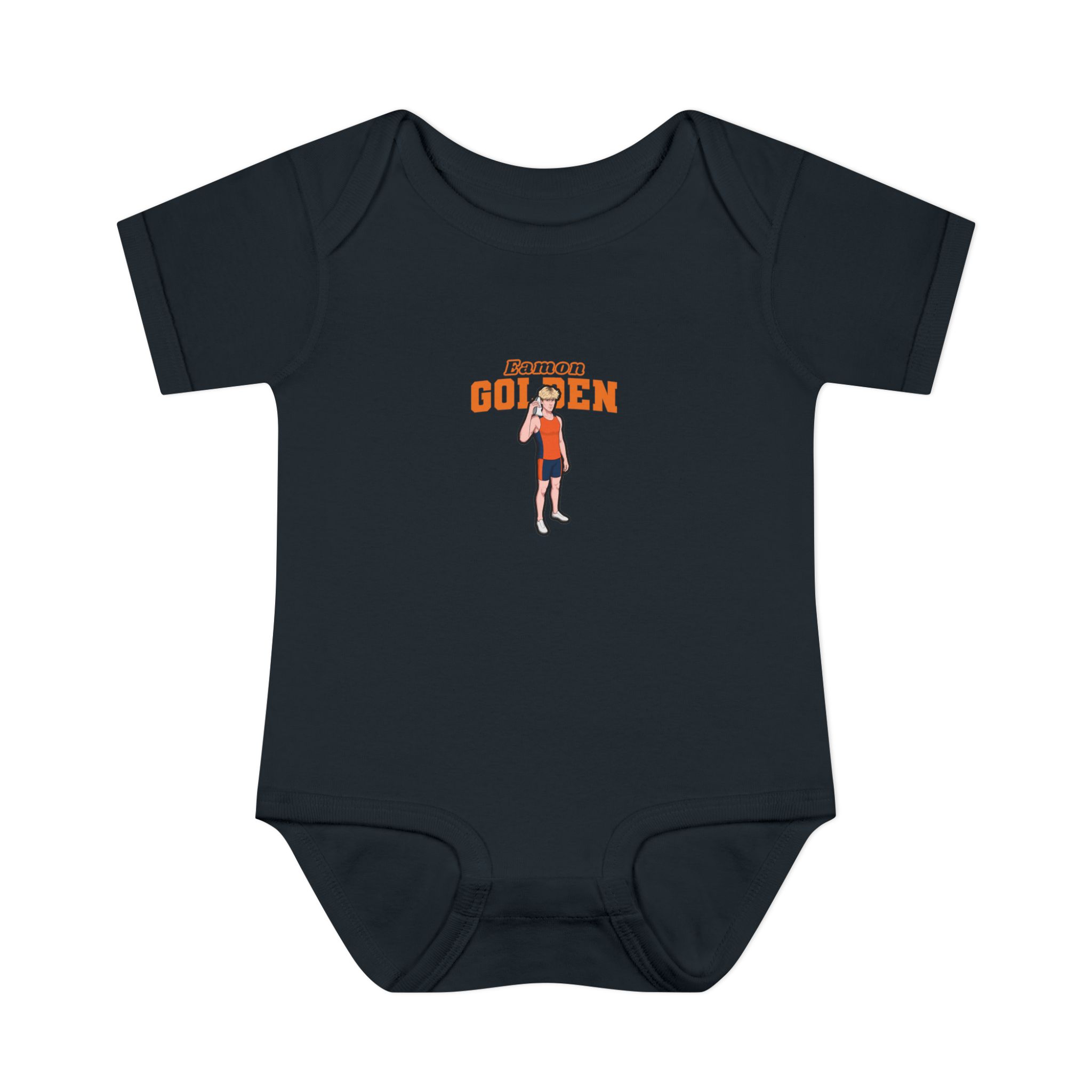 Baby Onesie — character_name_arch in Black