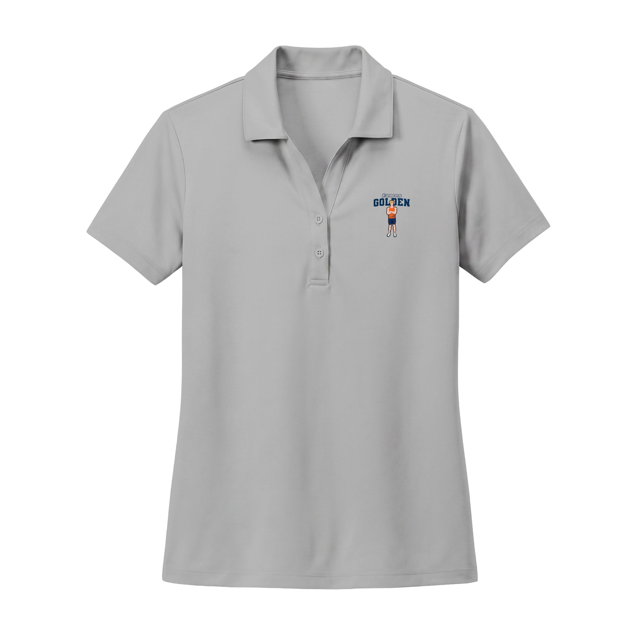 Women's Polo — character_name_arch in Silver