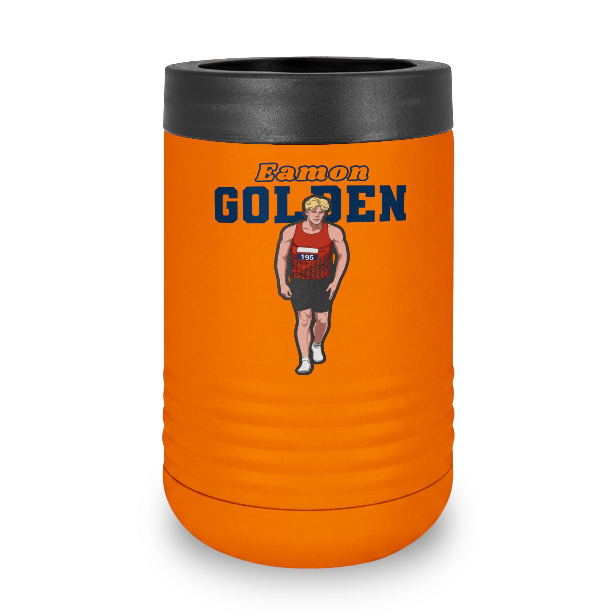 Stainless Can Cooler — character_name_arch in Orange