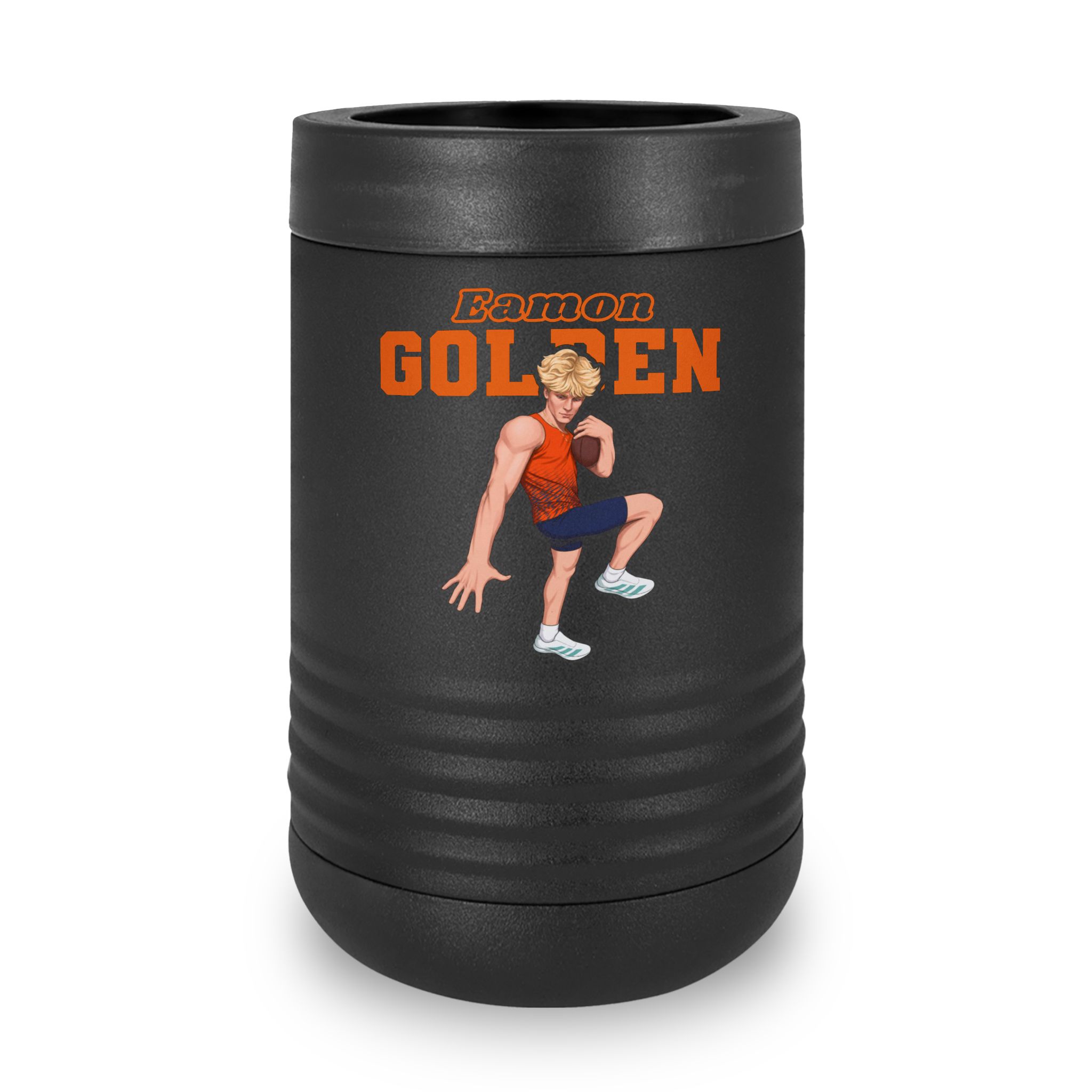 Stainless Can Cooler — character_name_arch in Black