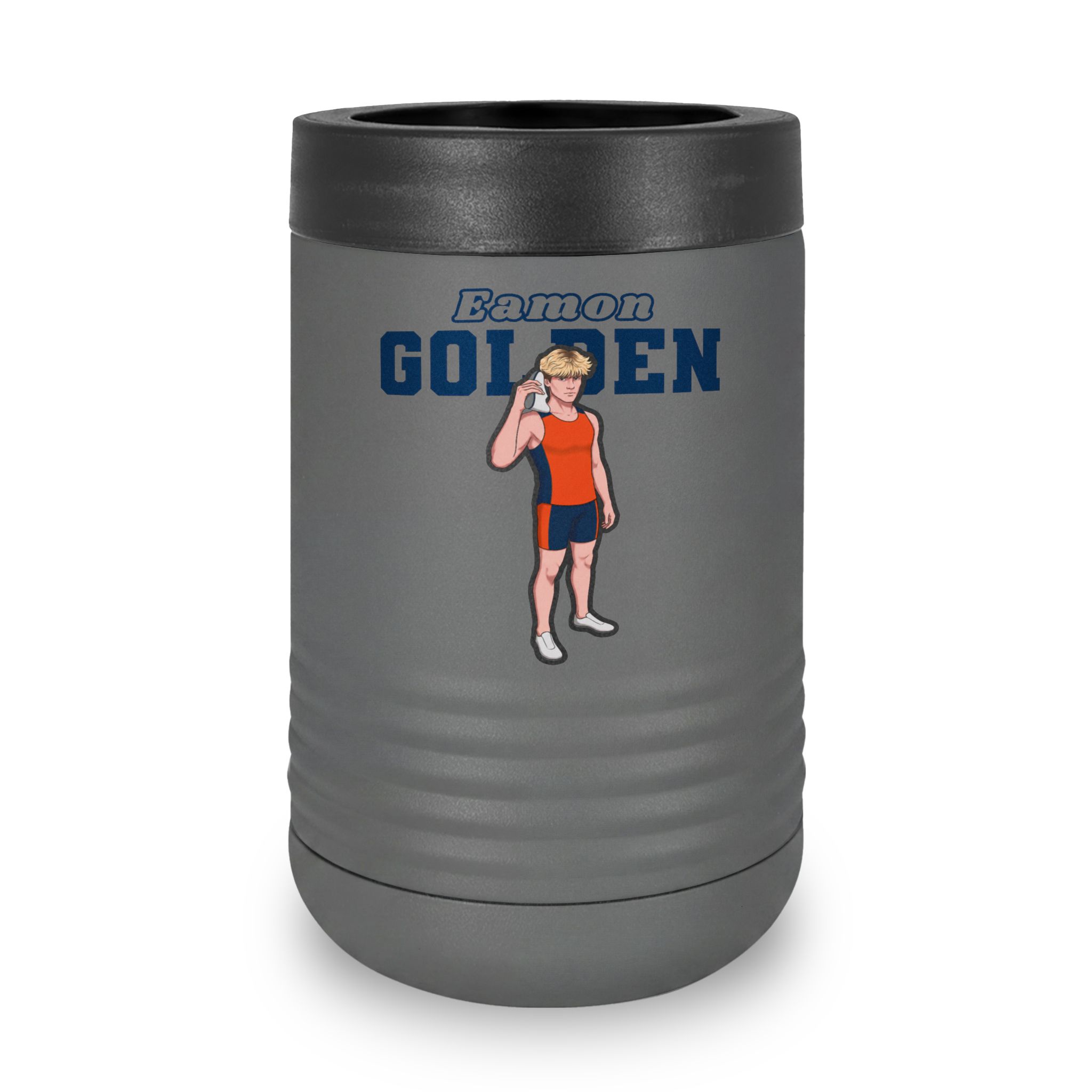 Stainless Can Cooler — character_name_arch in Grey