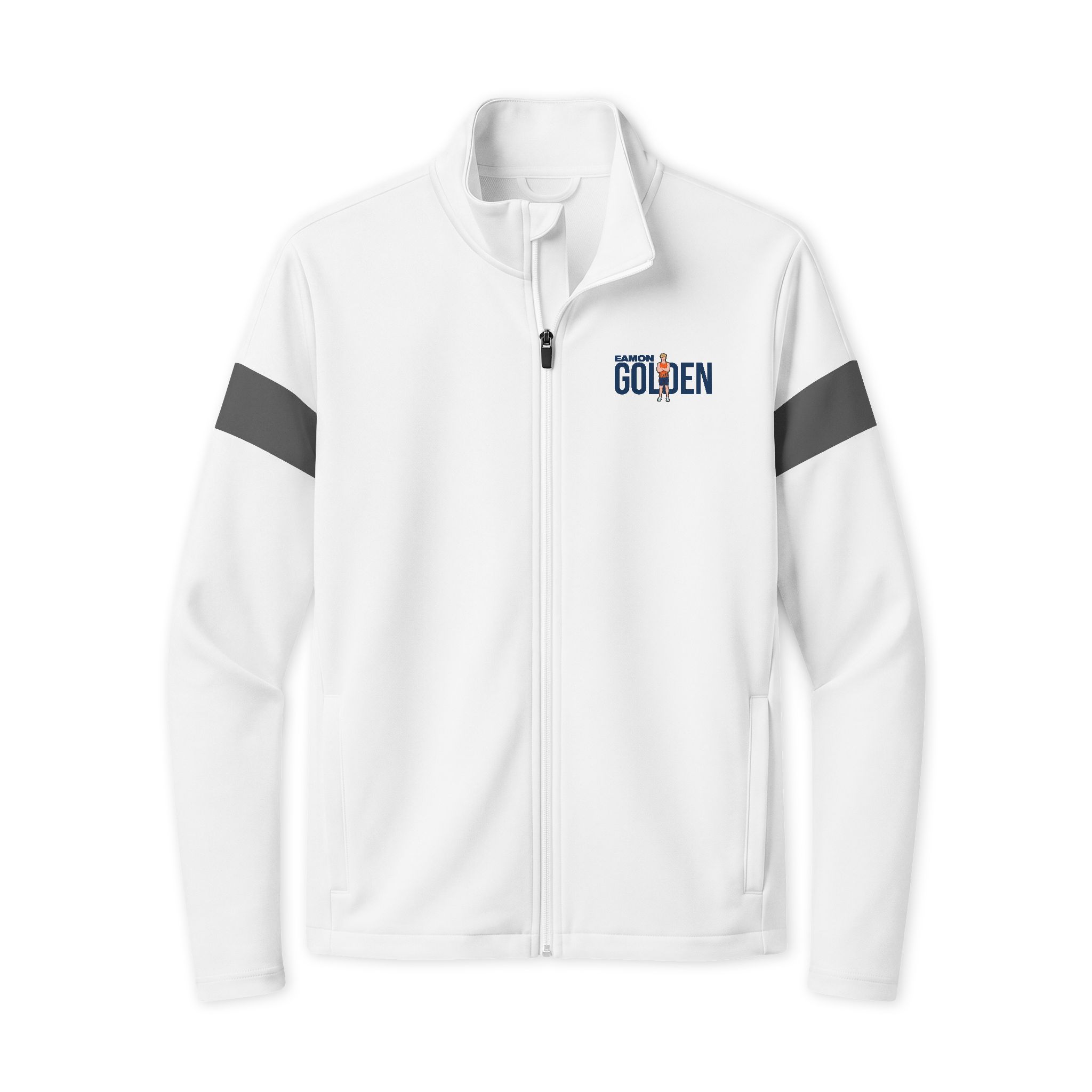Travel Full-Zip Jacket — character_player_name in White/ Iron Grey