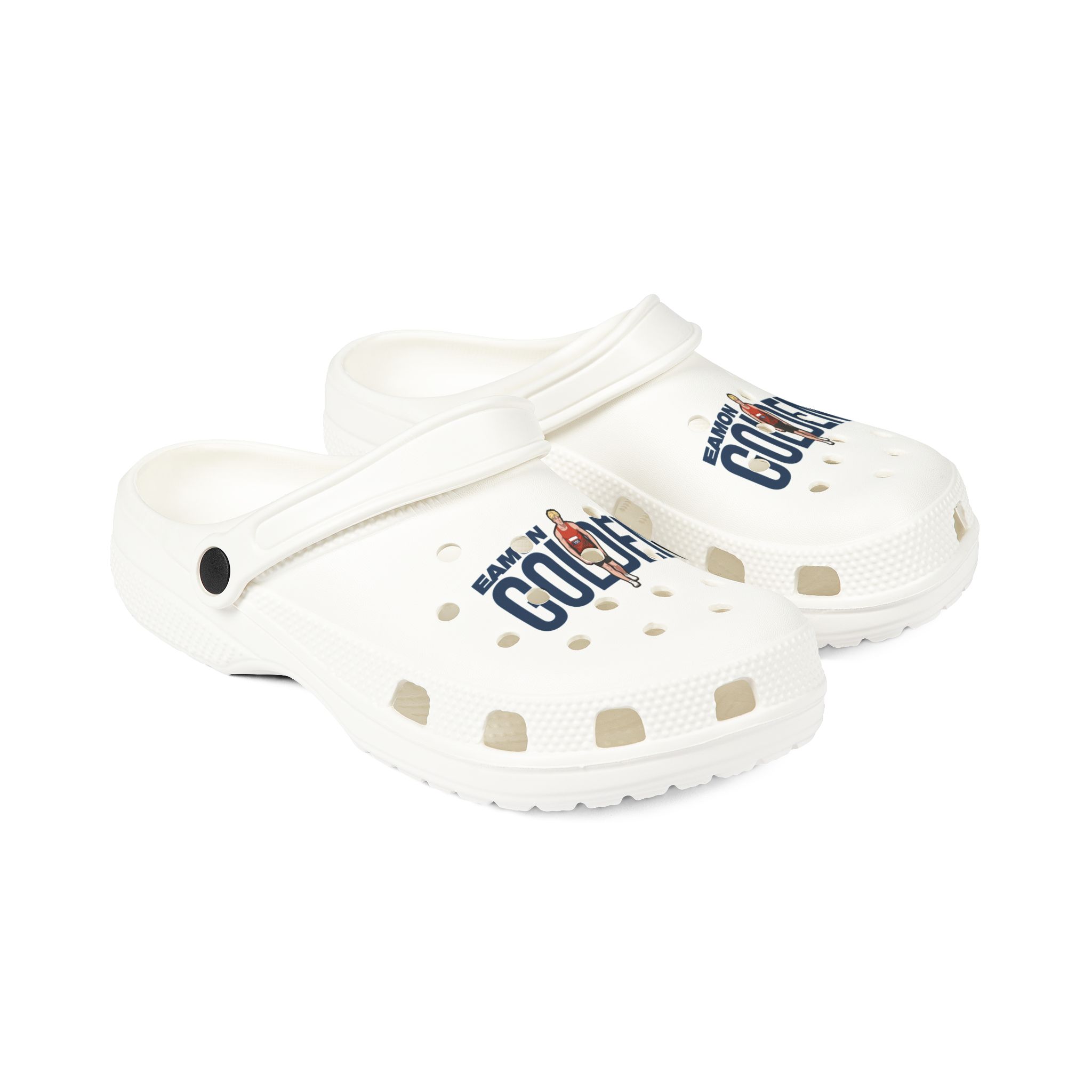 Rubber Clogs — character_player_name in White