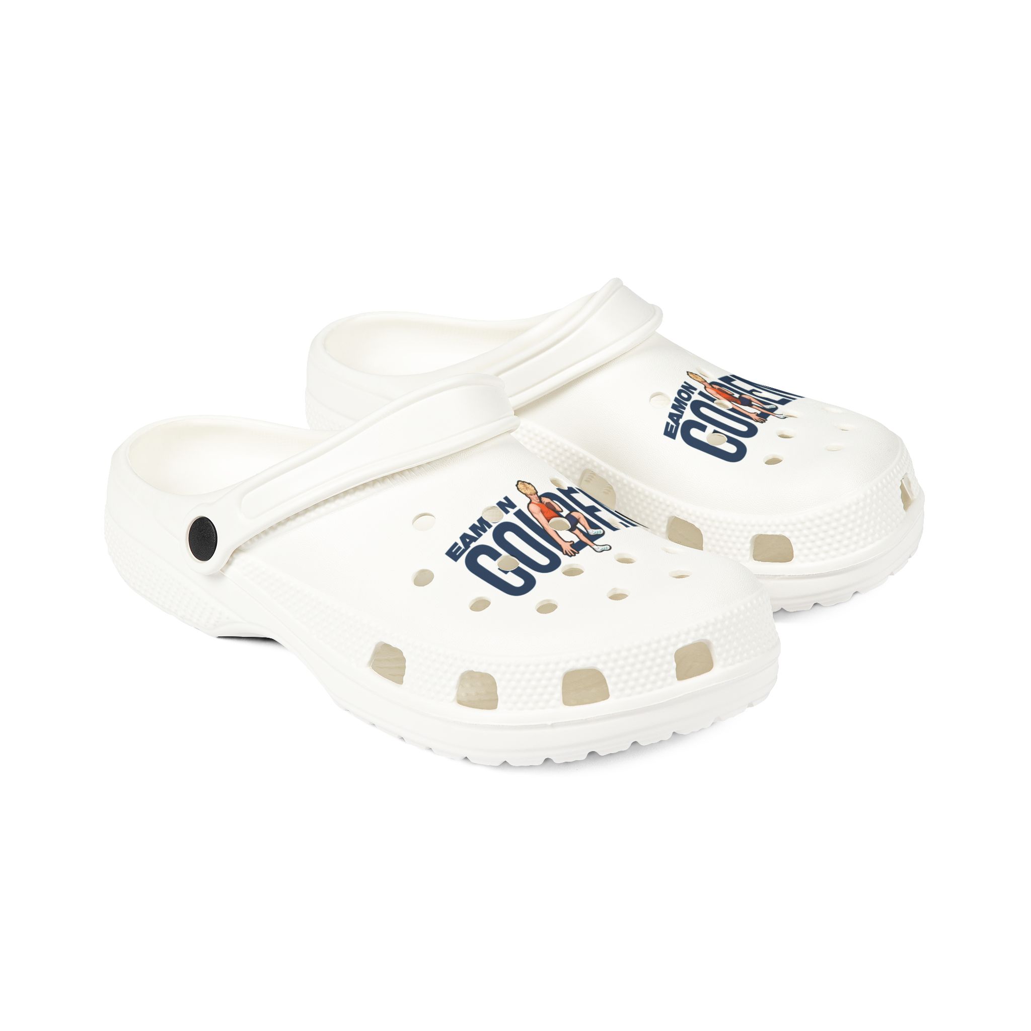 Rubber Clogs — character_player_name in White