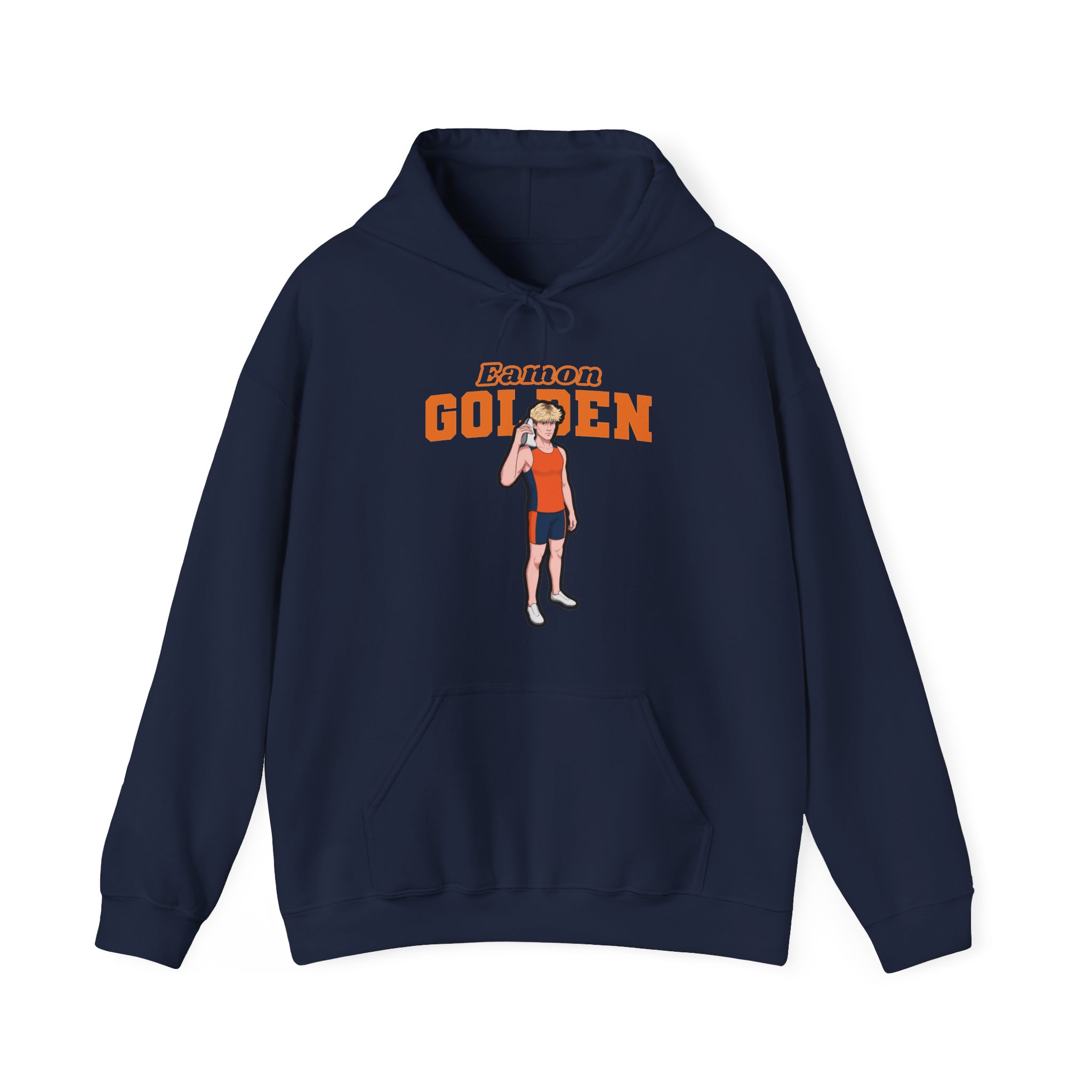Hoodie — character_name_arch in Navy