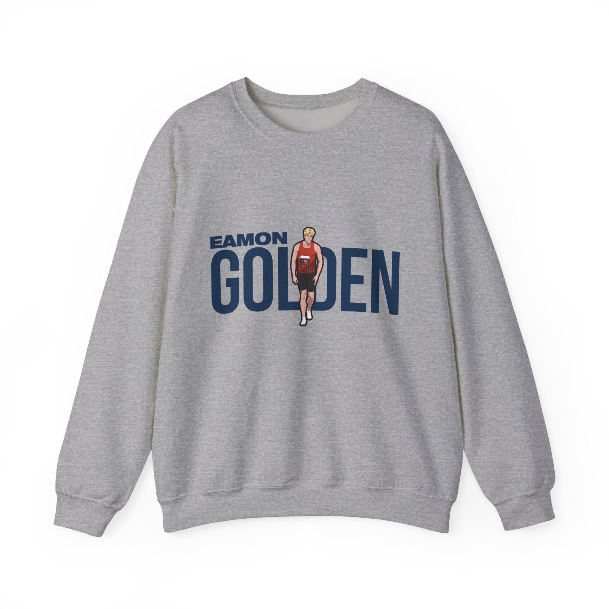 Crewneck Sweatshirt — character_player_name in Grey