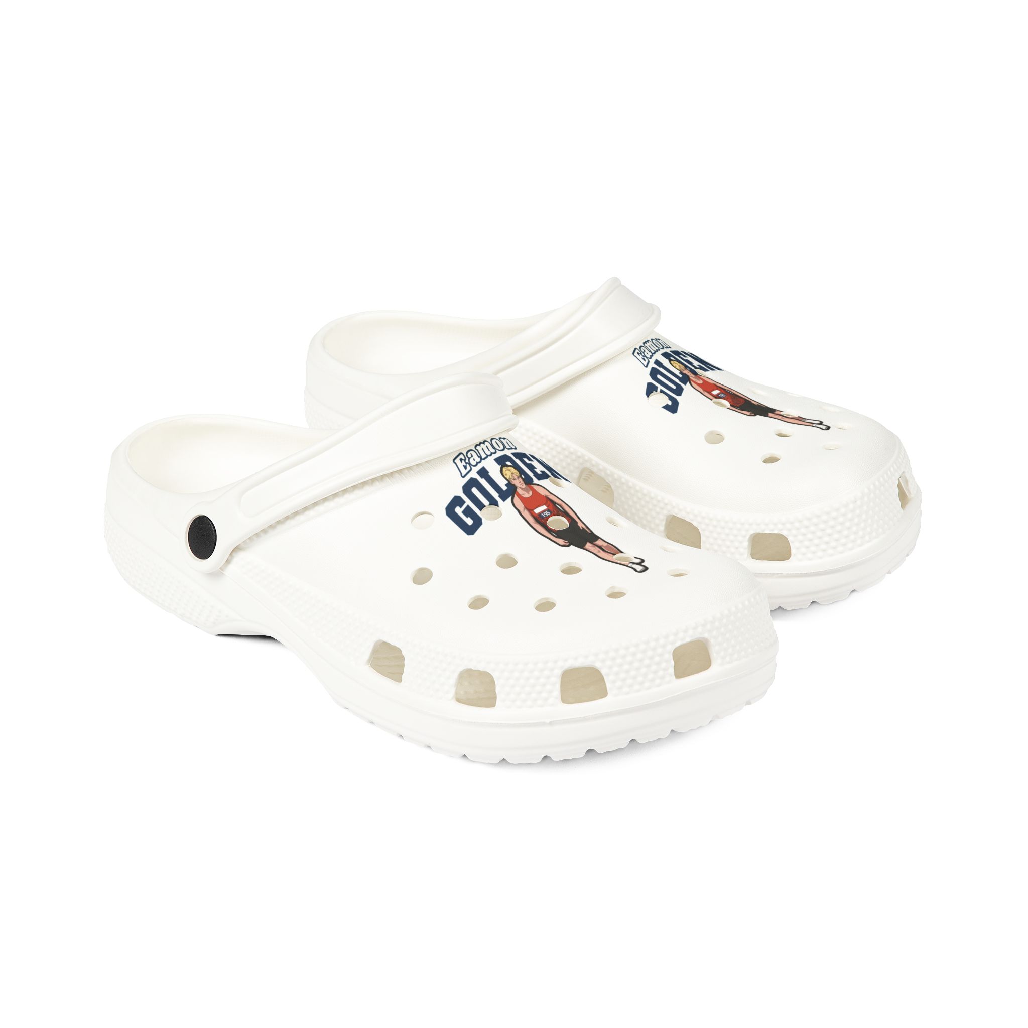 Rubber Clogs — character_name_arch in White