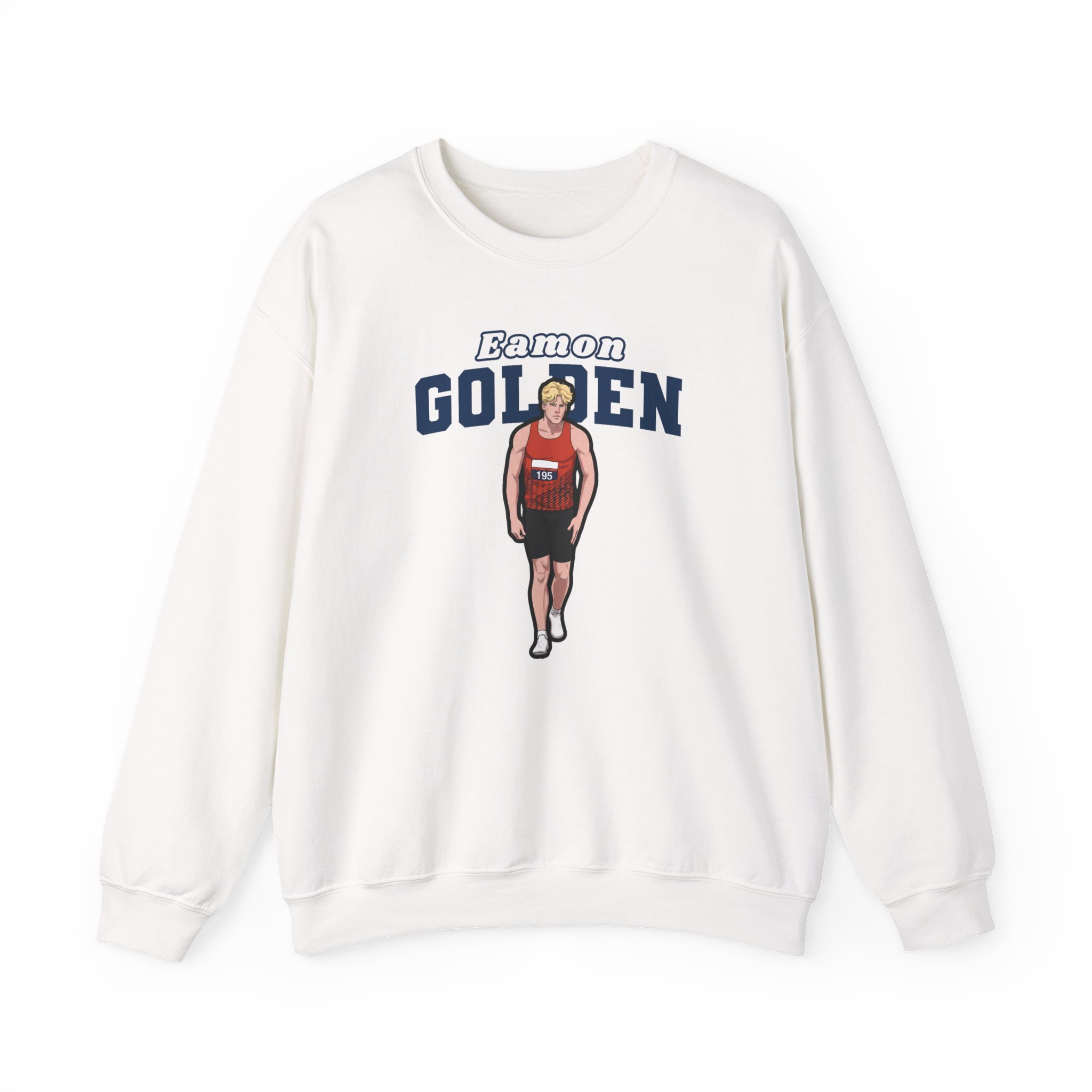 Crewneck Sweatshirt — character_name_arch in White