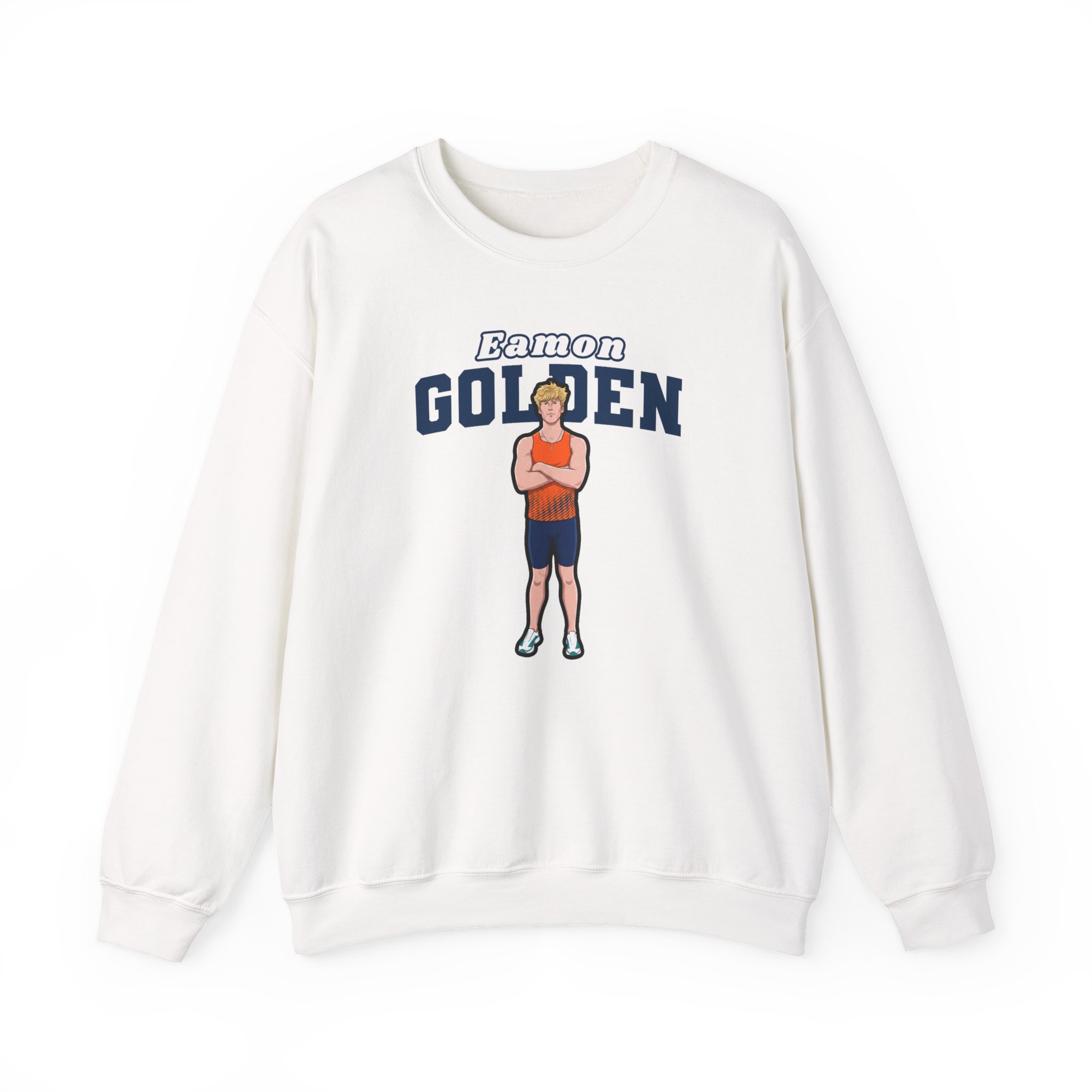 Crewneck Sweatshirt — character_name_arch in White