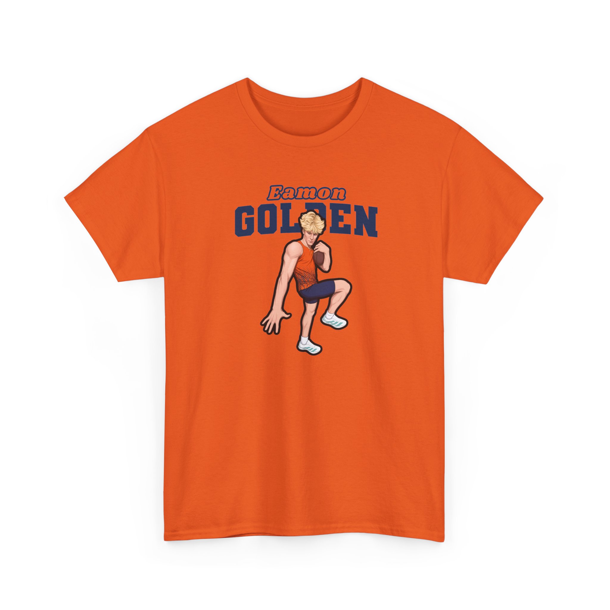 Tee — character_name_arch in Orange