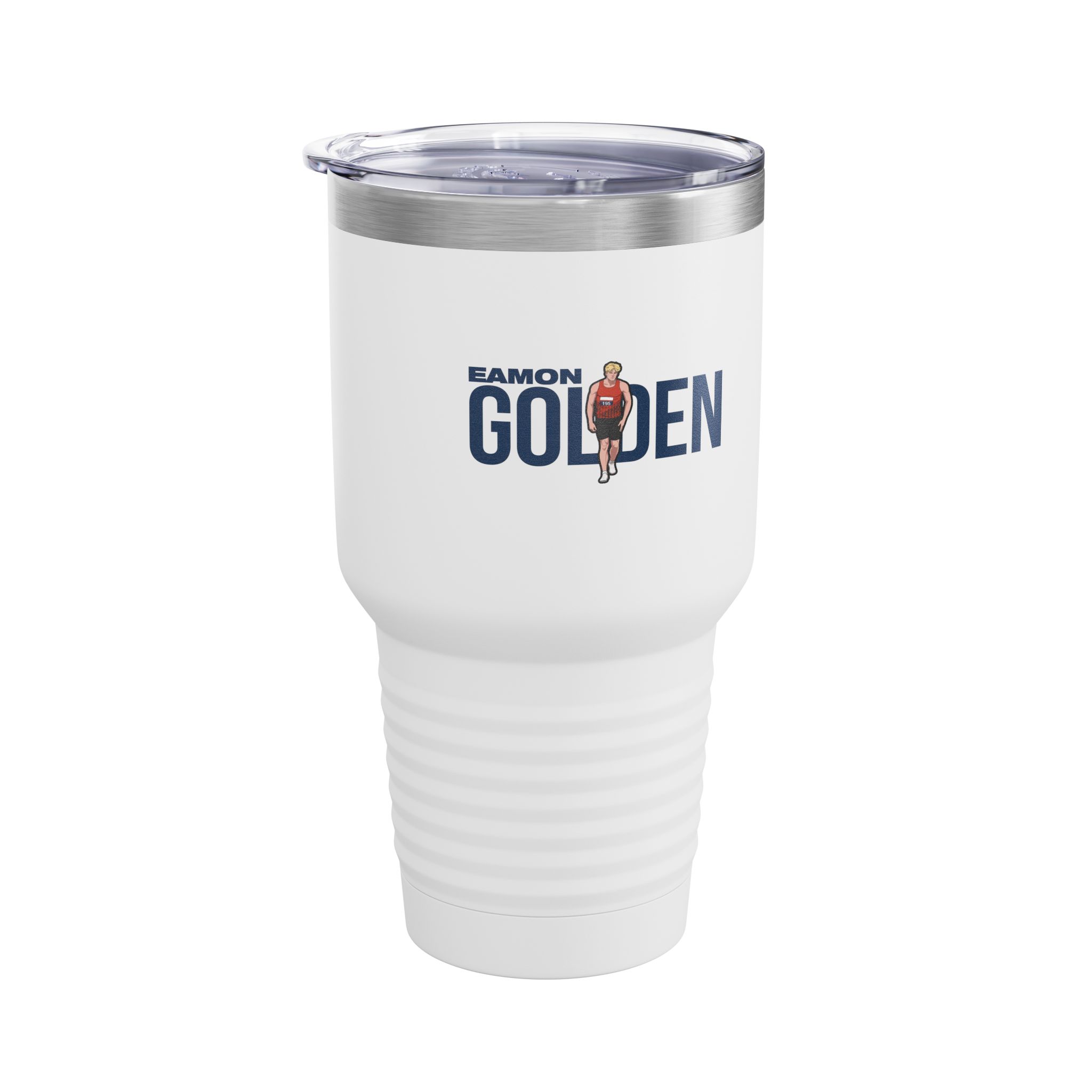 30oz Tumbler — character_player_name in White