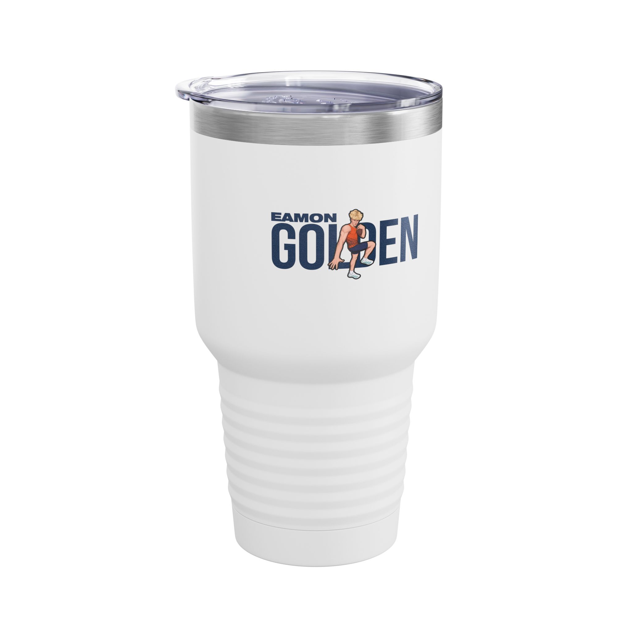 30oz Tumbler — character_player_name in White